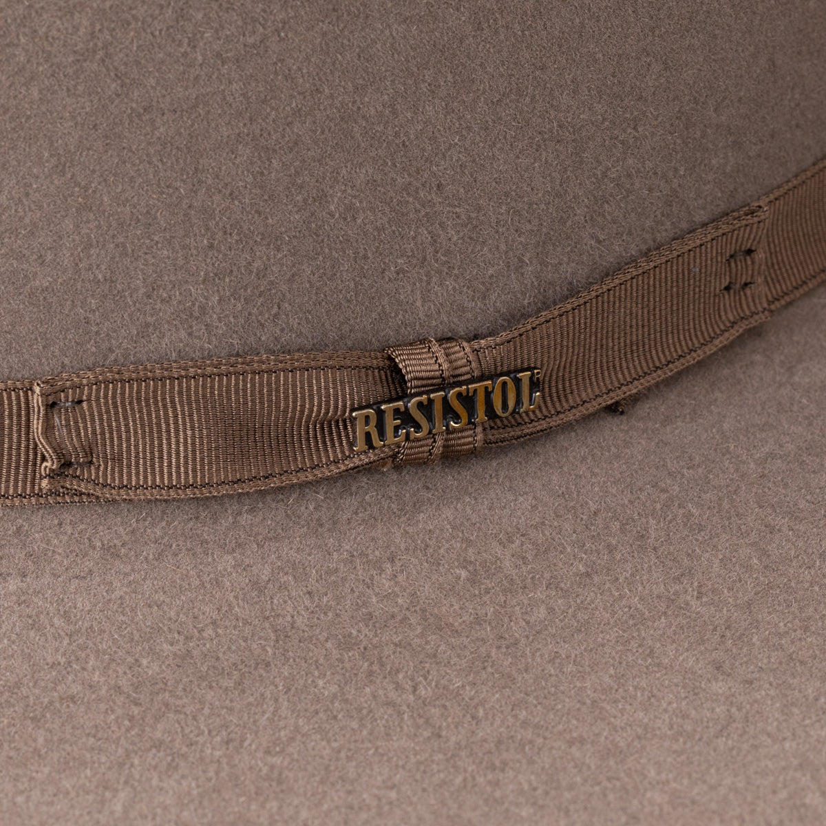 Resistol 7x Showdown Open Crown Felt Hat - Stone