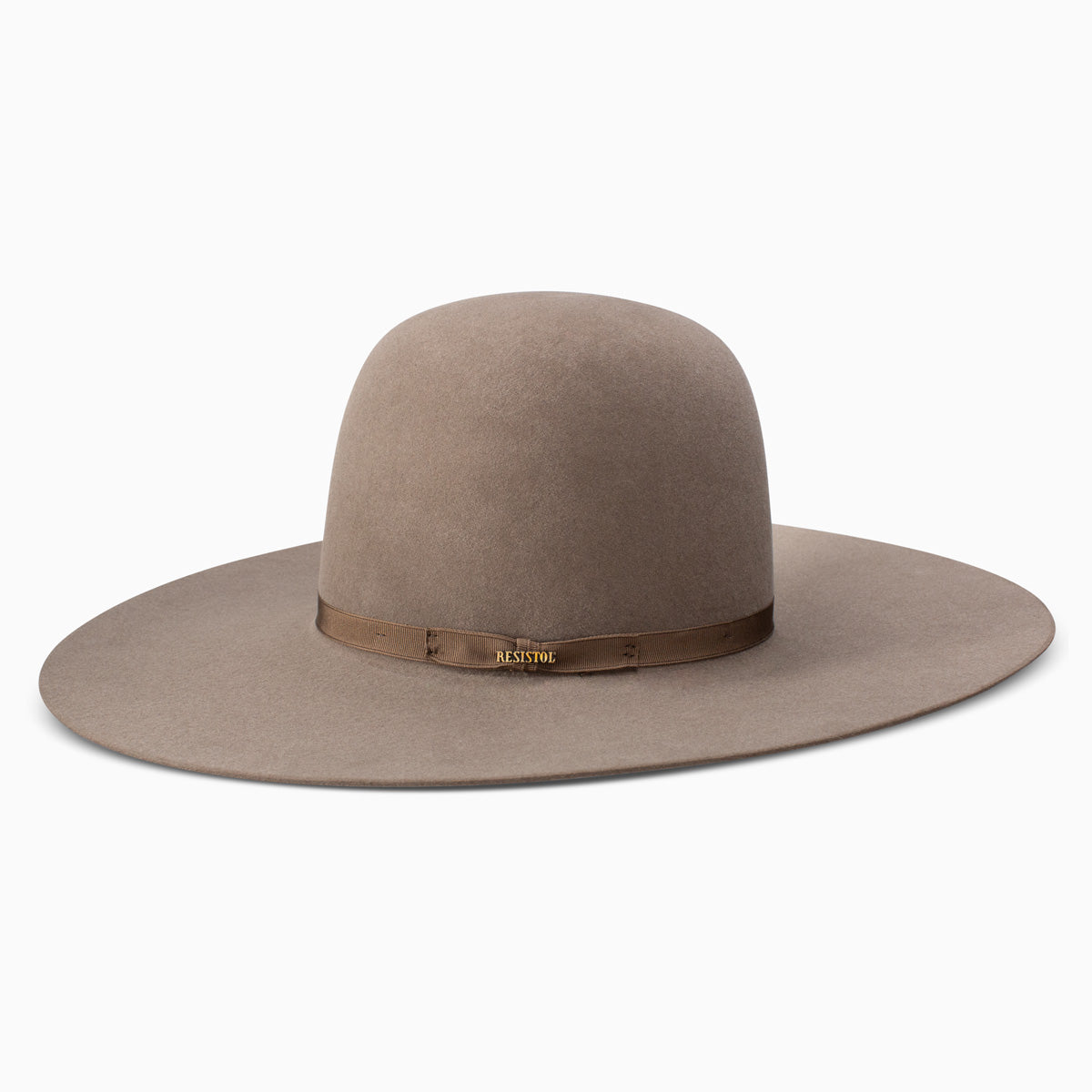 Resistol 7x Showdown Open Crown Felt Hat - Stone