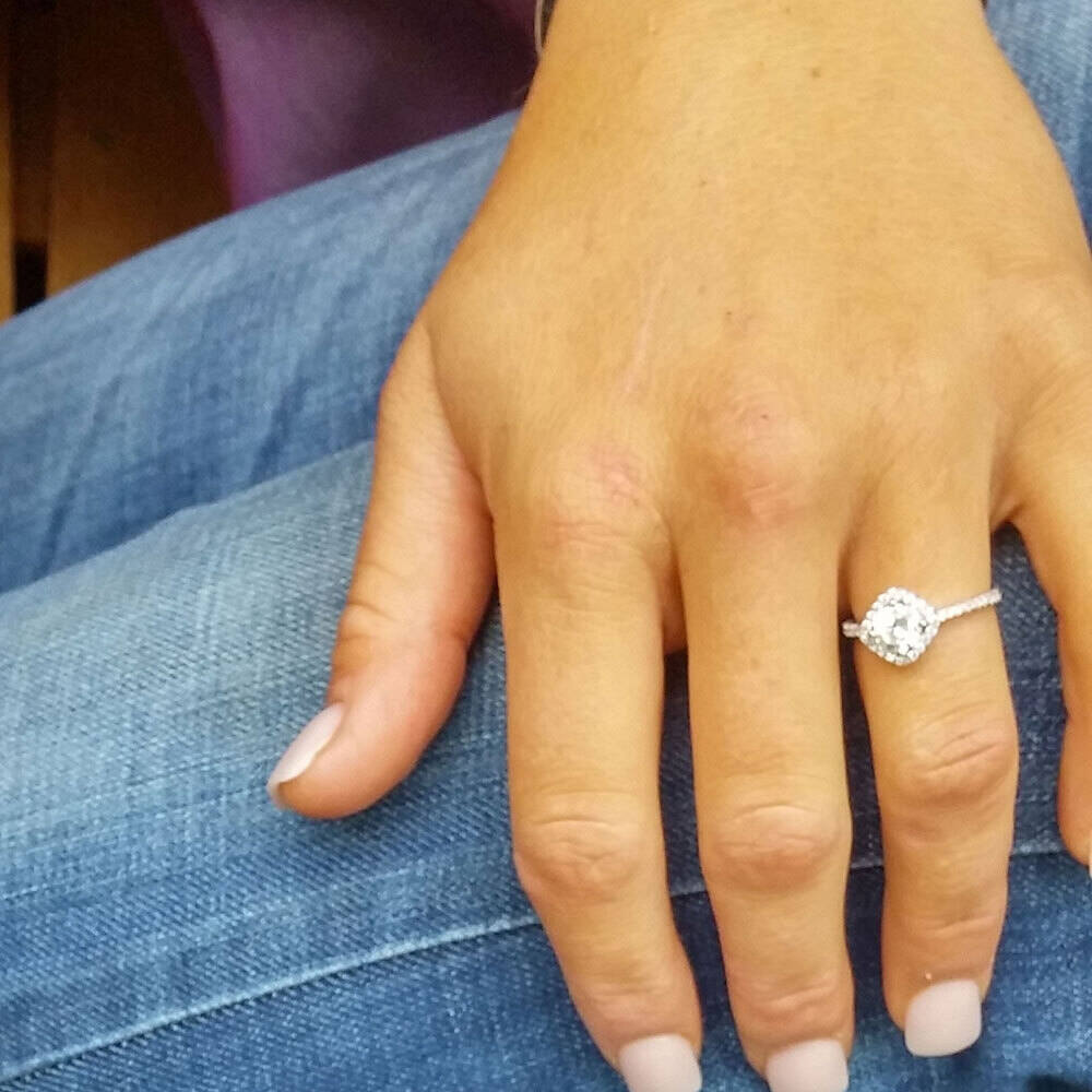 Montana Squarely Perfect Haloed Ring Size 7 RG3183