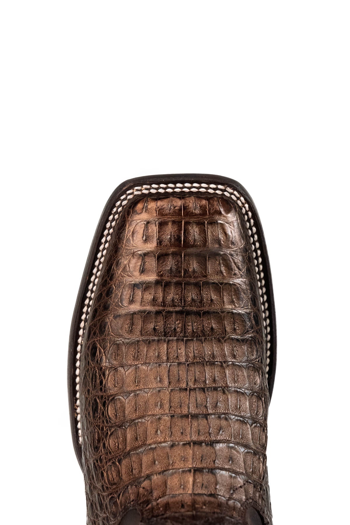 Rock'em Men's Caiman Hornback Belcrest Square Toe Cowboy Boot MR16 - Copper