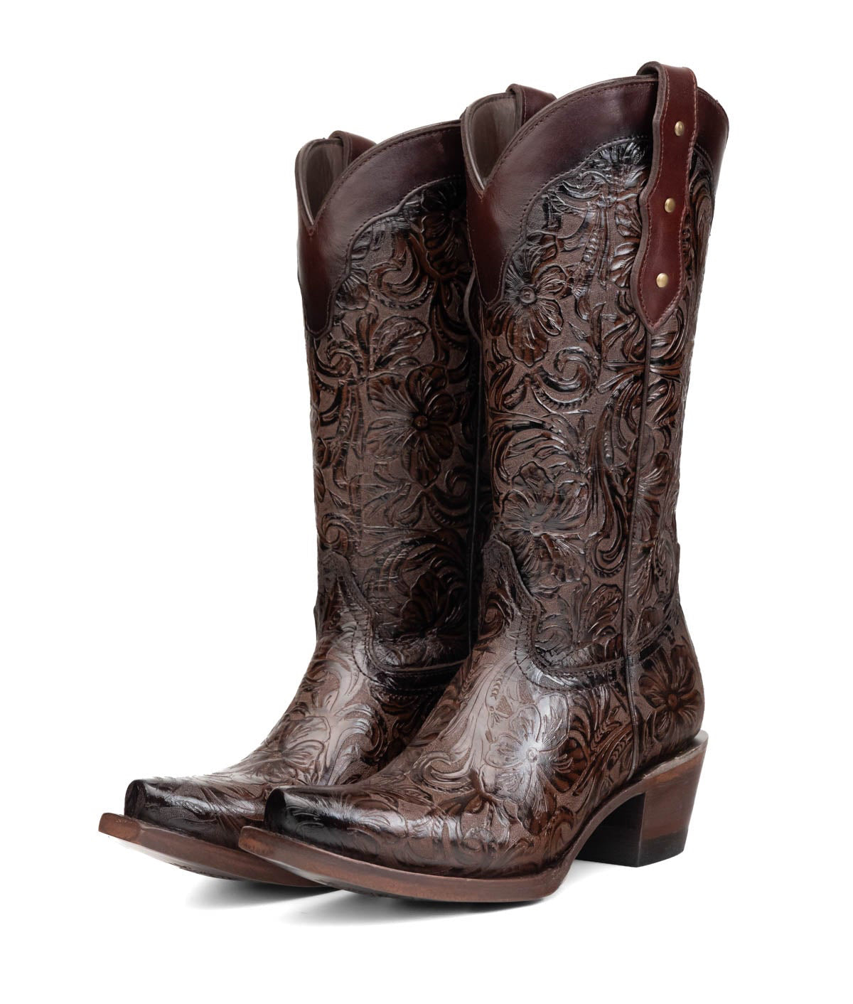 Rock'em Mila Flor de Luz Snip Toe Cowgirl Boot 652 - Brown
