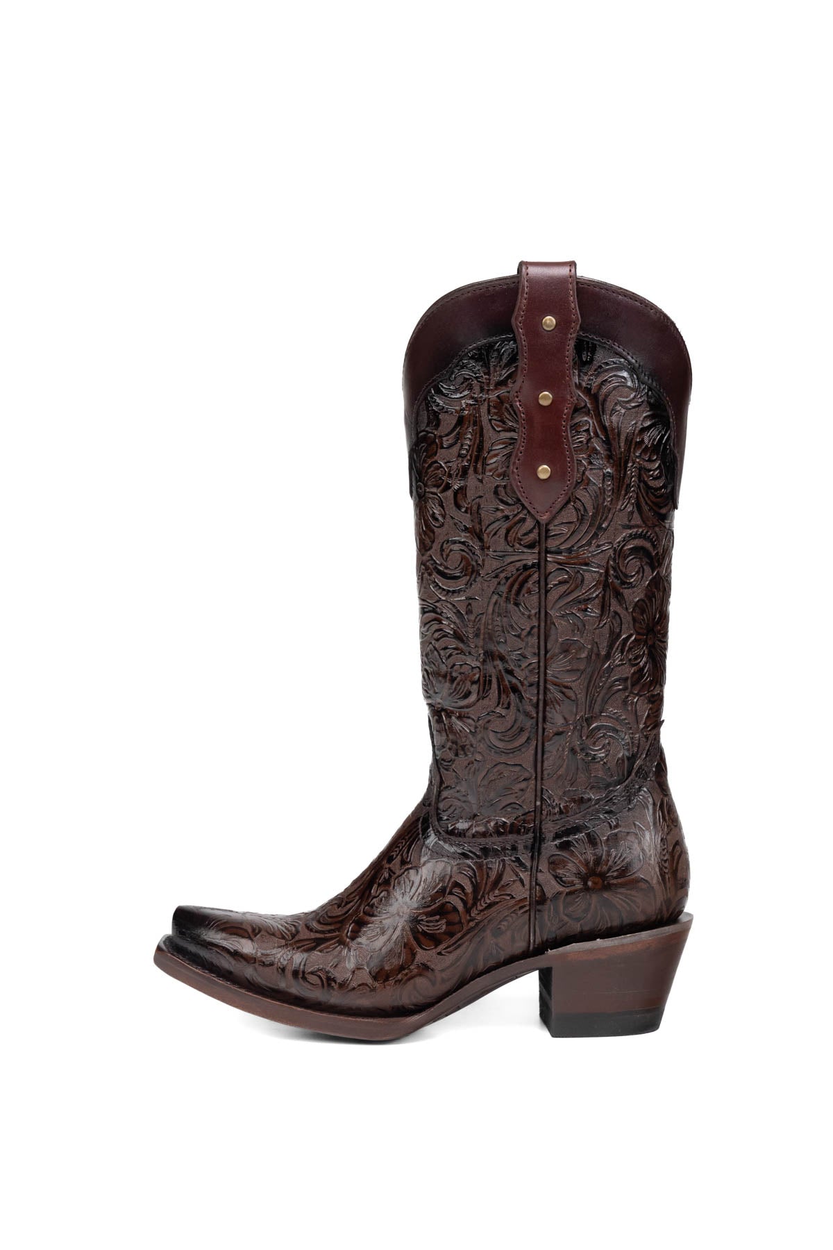 Rock'em Mila Flor de Luz Snip Toe Cowgirl Boot 652 - Brown