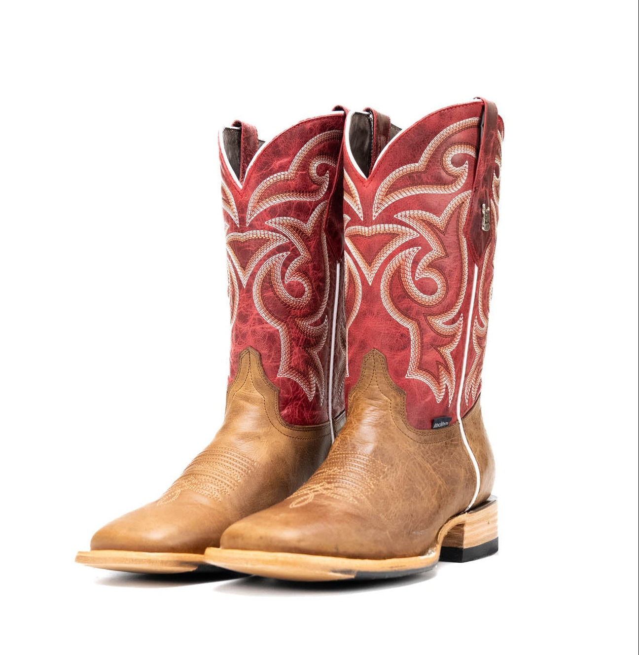 Rock'em Men's Heritage Square Toe Cowboy Boot MR03 - Camel