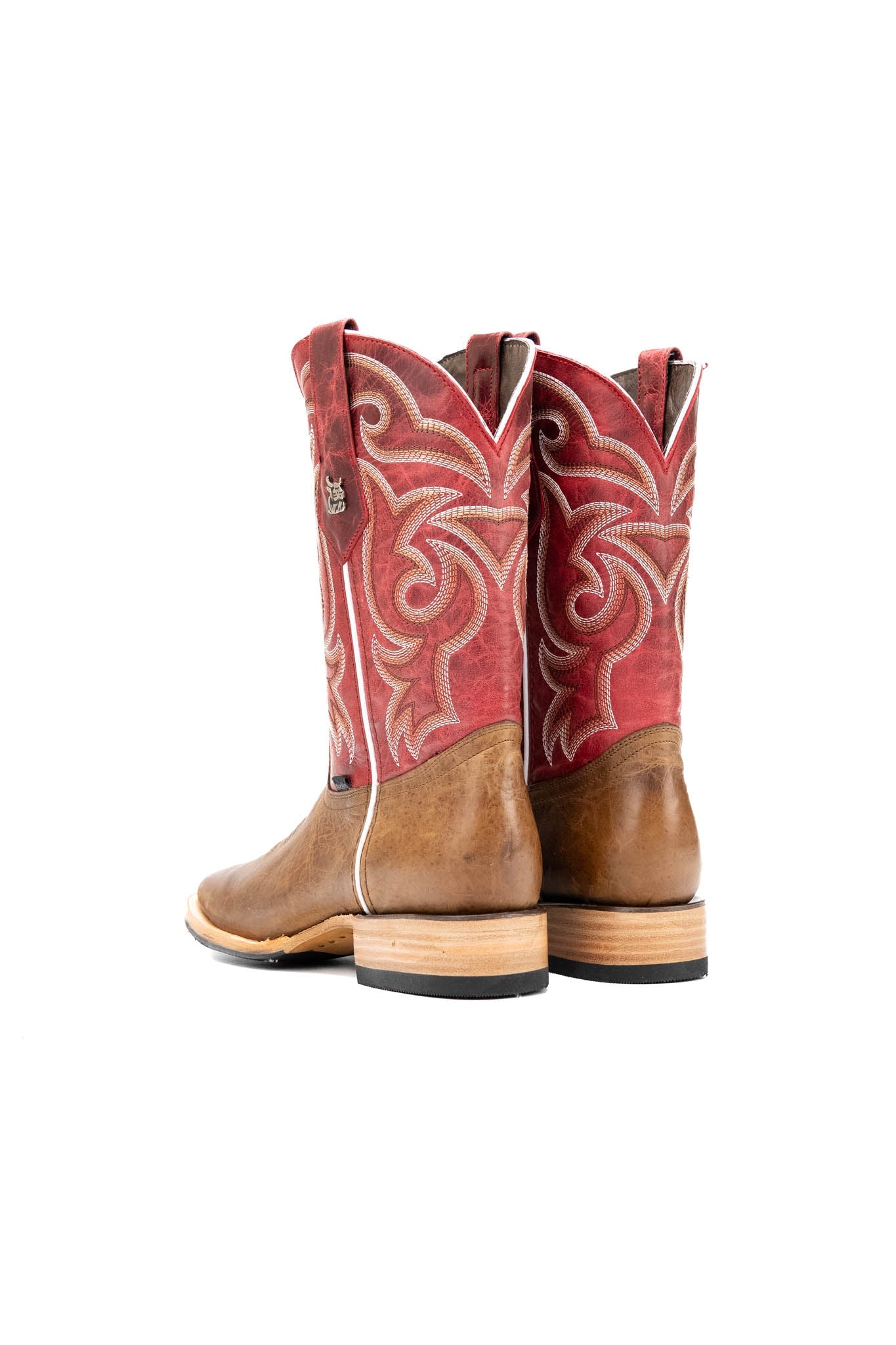 Rock'em Men's Heritage Square Toe Cowboy Boot MR03 - Camel