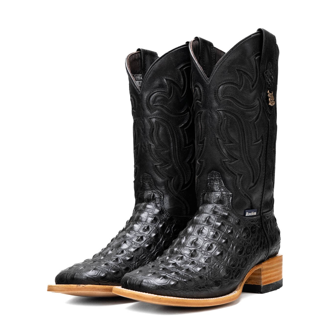 Rock'em Men's Bruce Hornback Cowboy Boot MR27 - Black