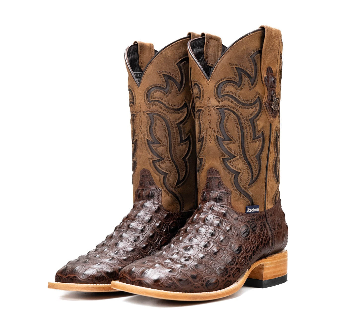 Rock'em Men's Bruce Hornback Cowboy Boot MR28 - Brown
