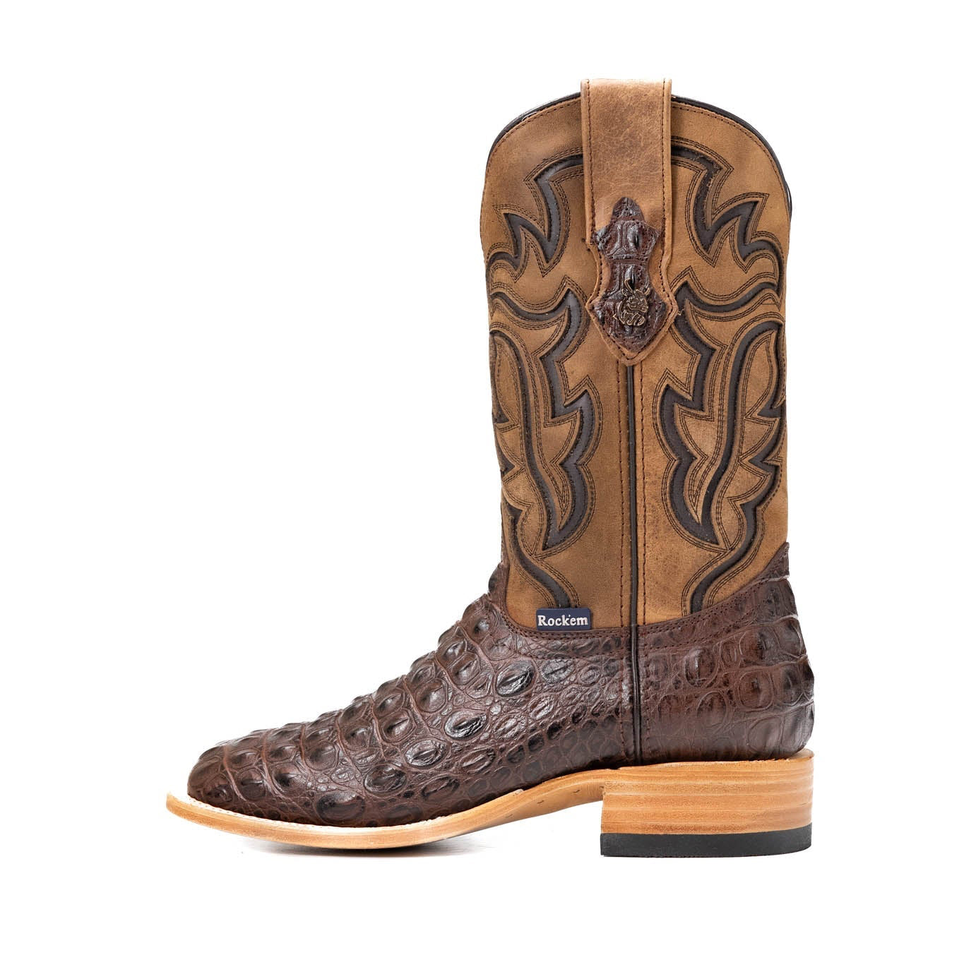 Rock'em Men's Bruce Hornback Cowboy Boot MR28 - Brown