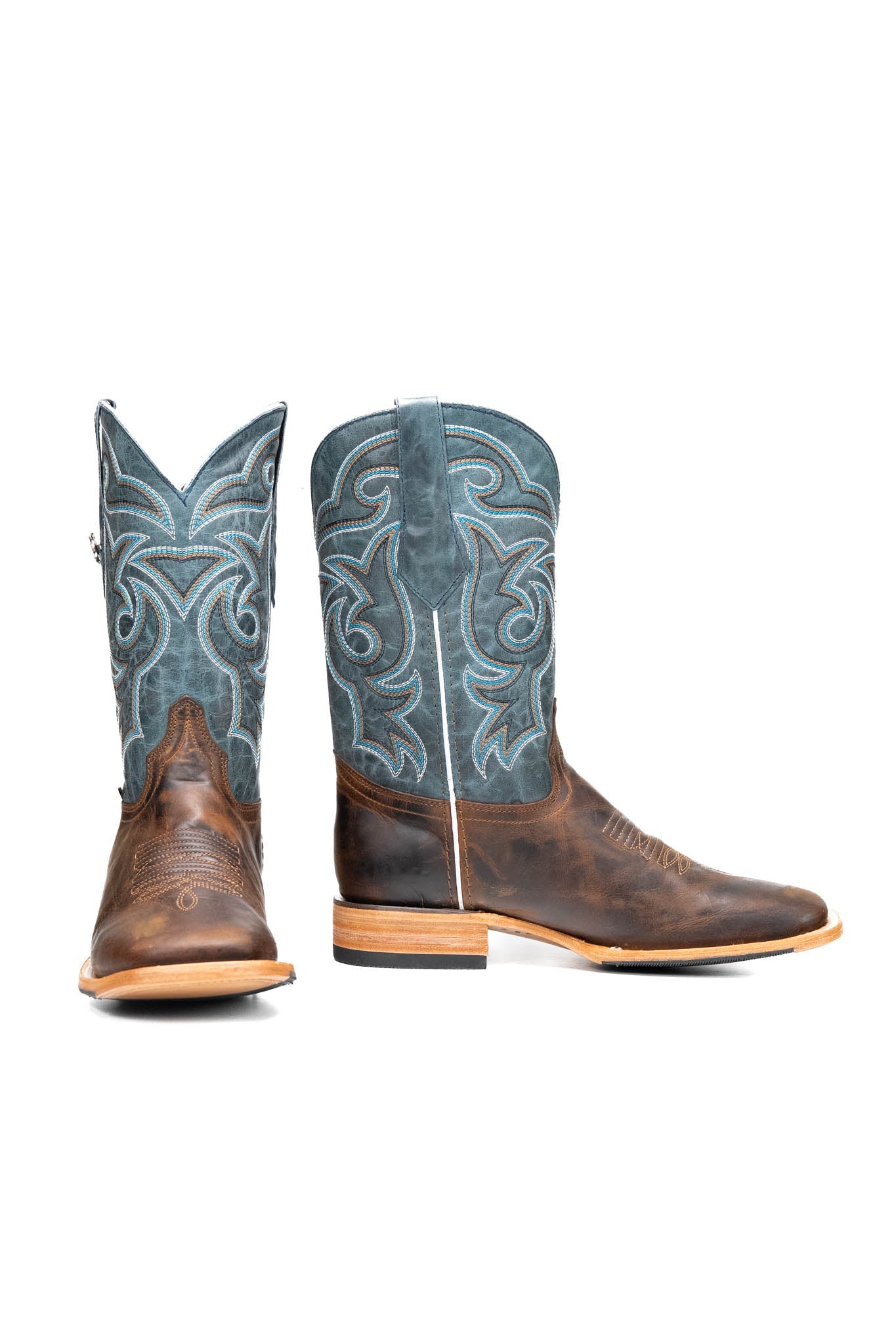 Rock'em Men's Heritage Square Toe Cowboy Boot MR04 - Honey