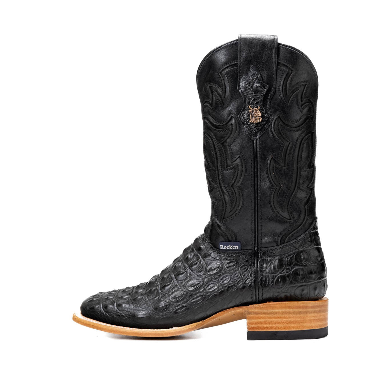 Rock'em Men's Bruce Hornback Cowboy Boot MR27 - Black