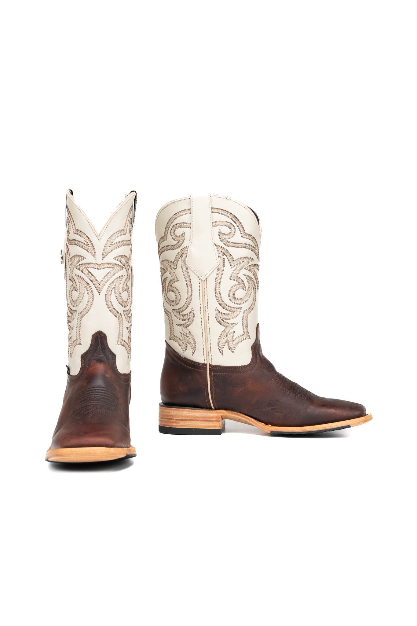Rock'em Men's Heritage Square Toe Cowboy Boot MR02 - Cognac