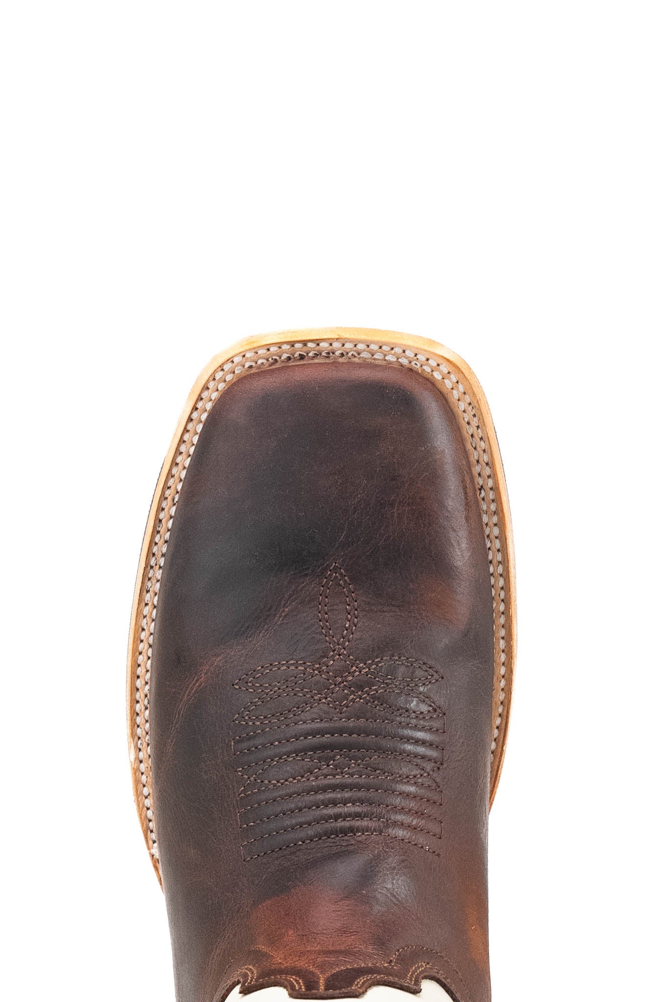 Rock'em Men's Heritage Square Toe Cowboy Boot MR02 - Cognac