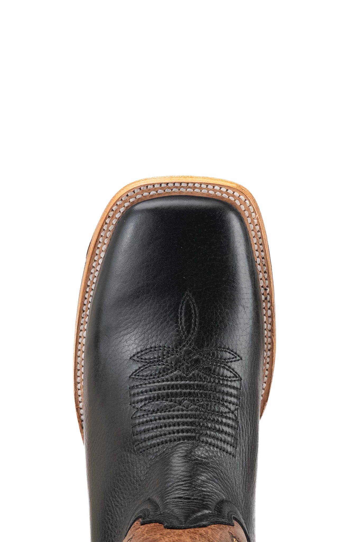 Rock'em Men's Heritage Square Toe Cowboy Boot MR05 - Black