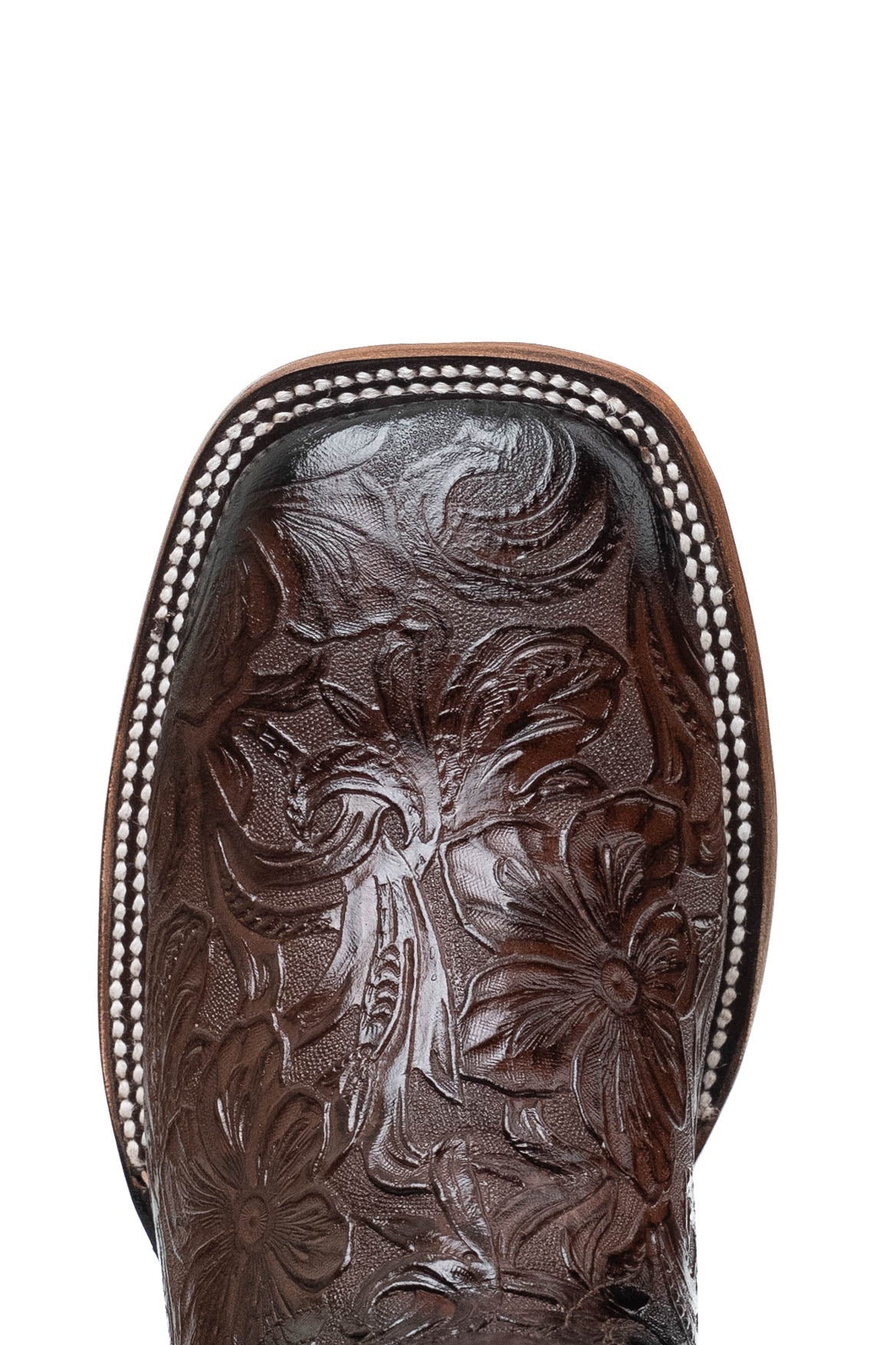 Rock'em Ruby Cincelado Square Toe Women's Boot - Brown