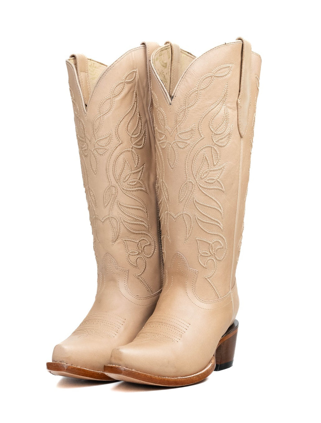 Rock'em Sally Midi Snip Toe Cowgirl Boot 010 - Latte