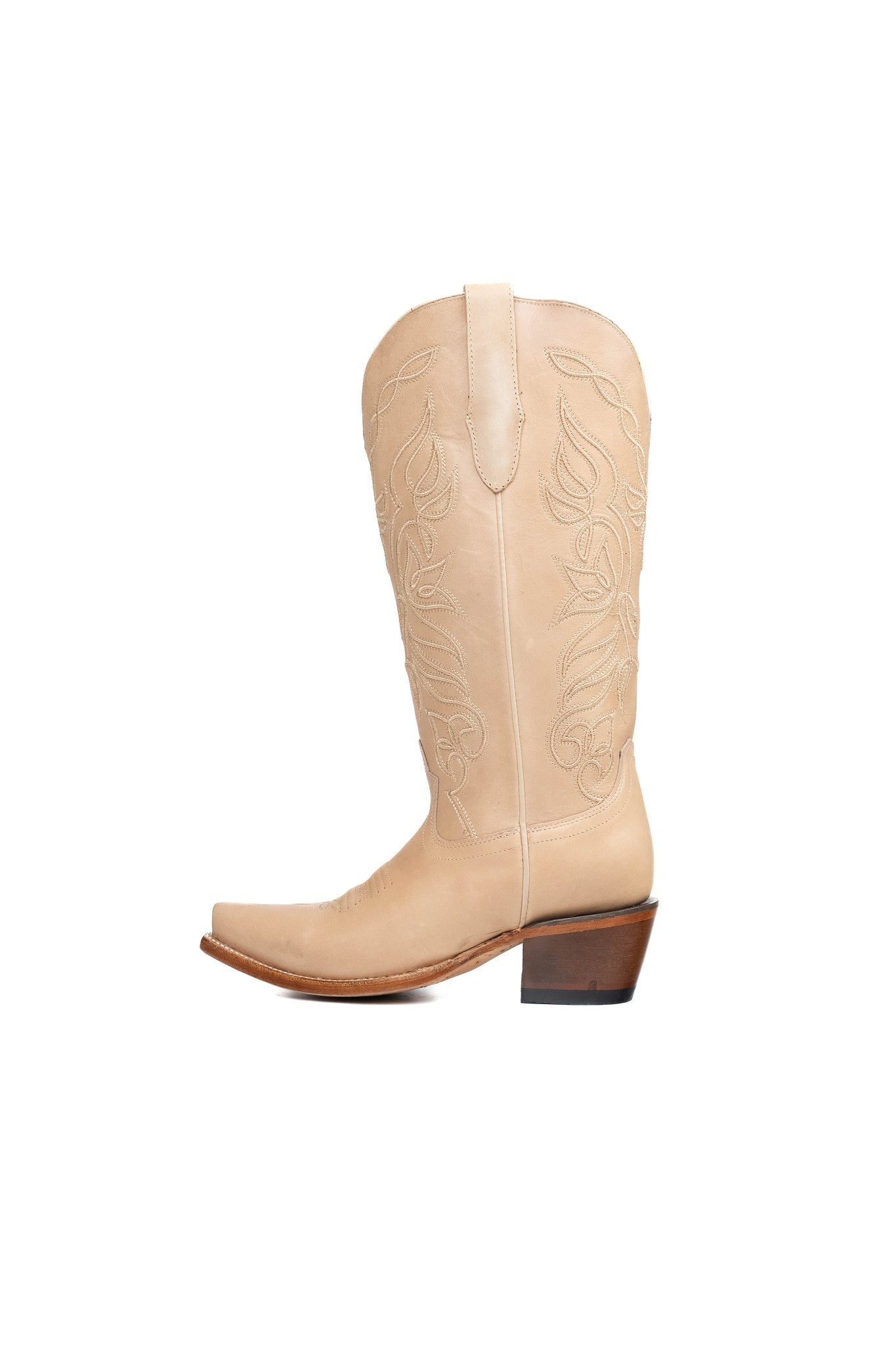 Rock'em Sally Midi Snip Toe Cowgirl Boot 010 - Latte