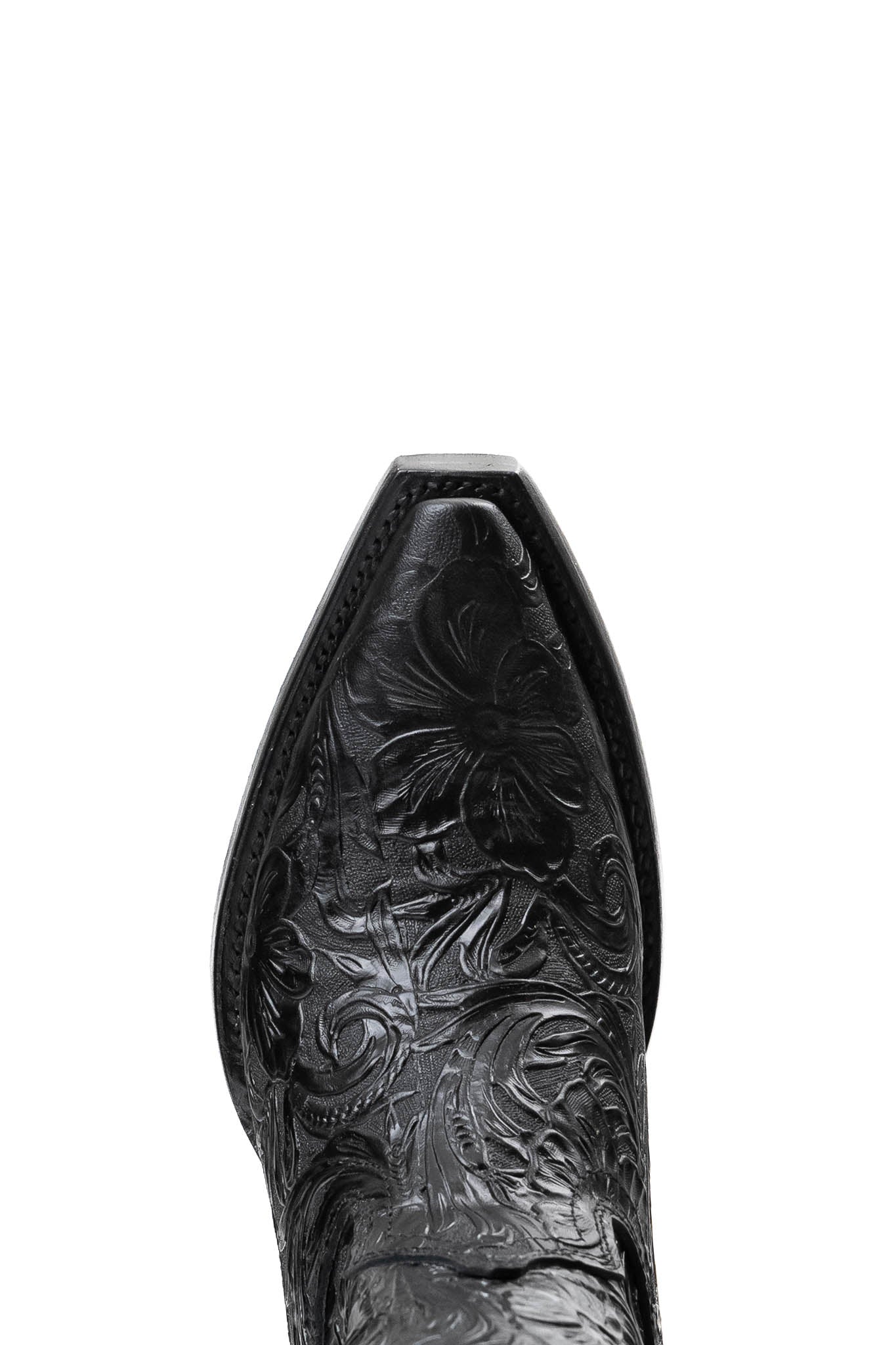 Rock'em Nancy Tall Wide Calf Red Bottom Snip Toe Cowgirl Boot - Black