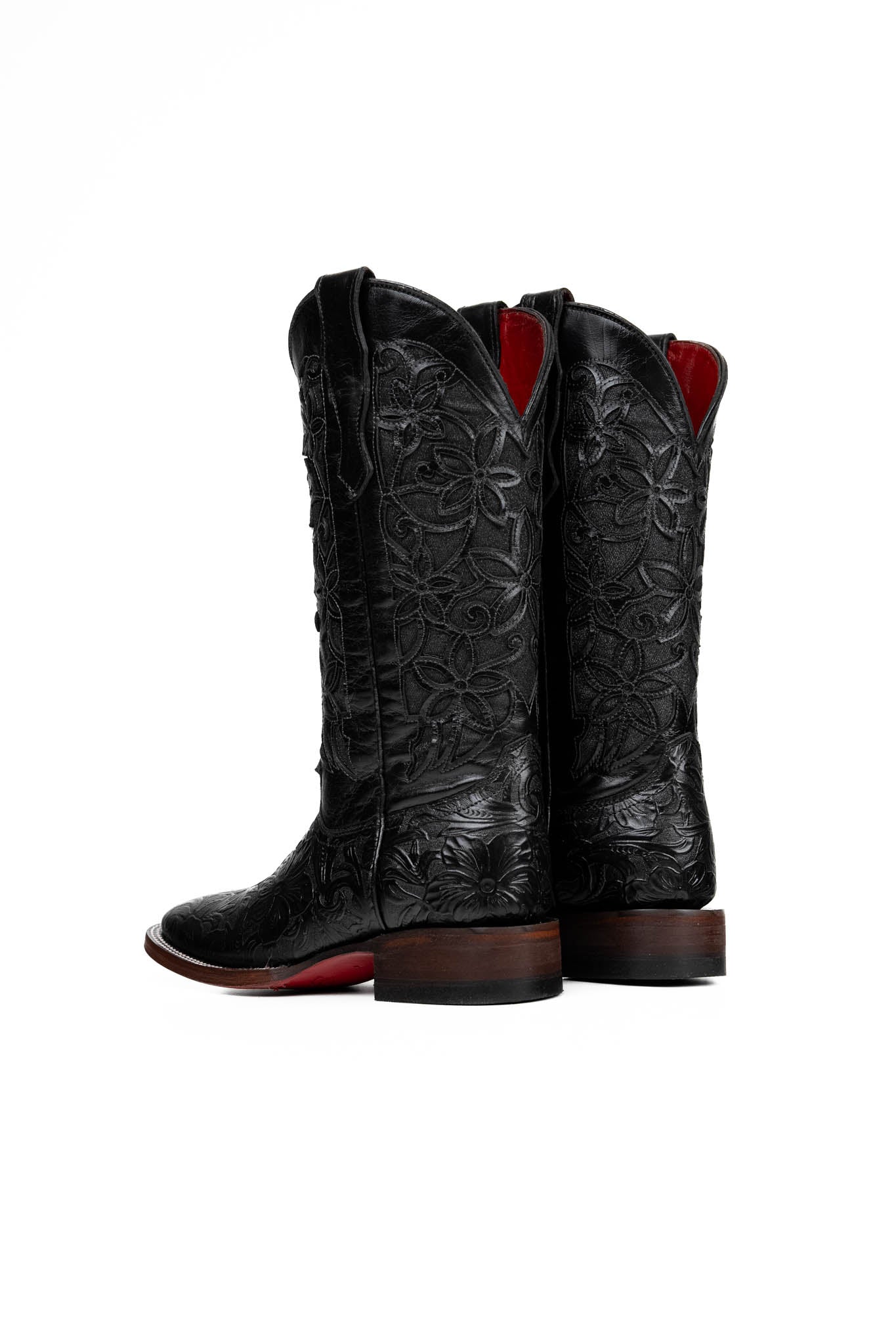Rock'em Flor de Luz Cincelado Red Bottom Women's Boot - Black