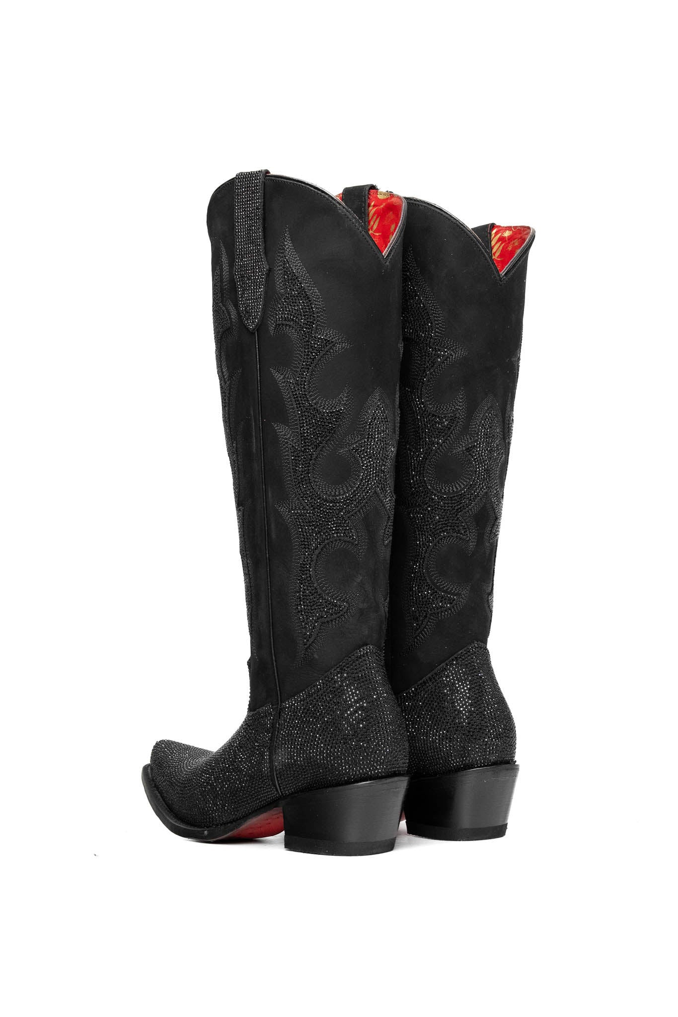 Rock'em Carter Starlight Tall Snip Toe Cowgirl Boot 009 - Black