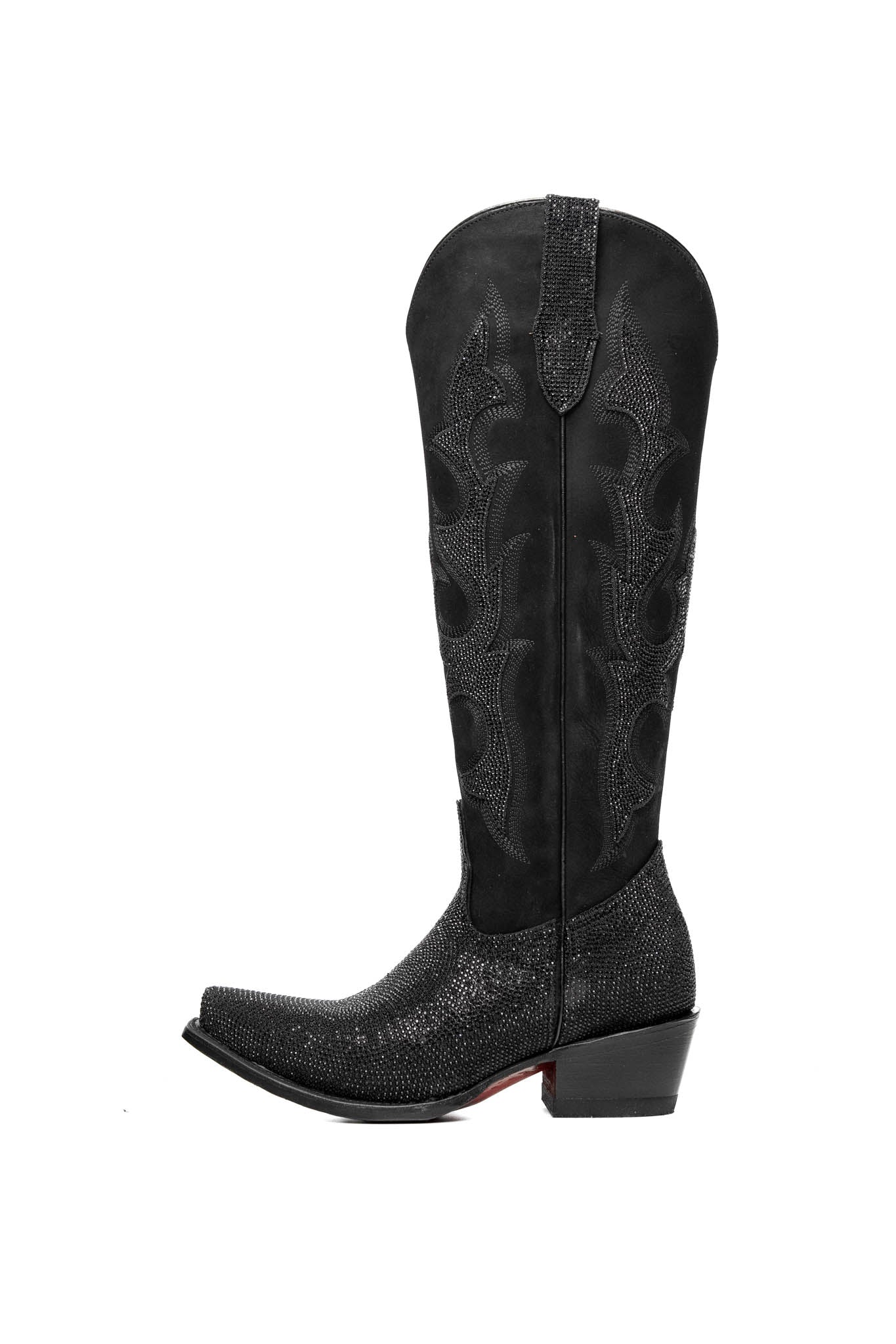 Rock'em Carter Starlight Tall Snip Toe Cowgirl Boot 009 - Black