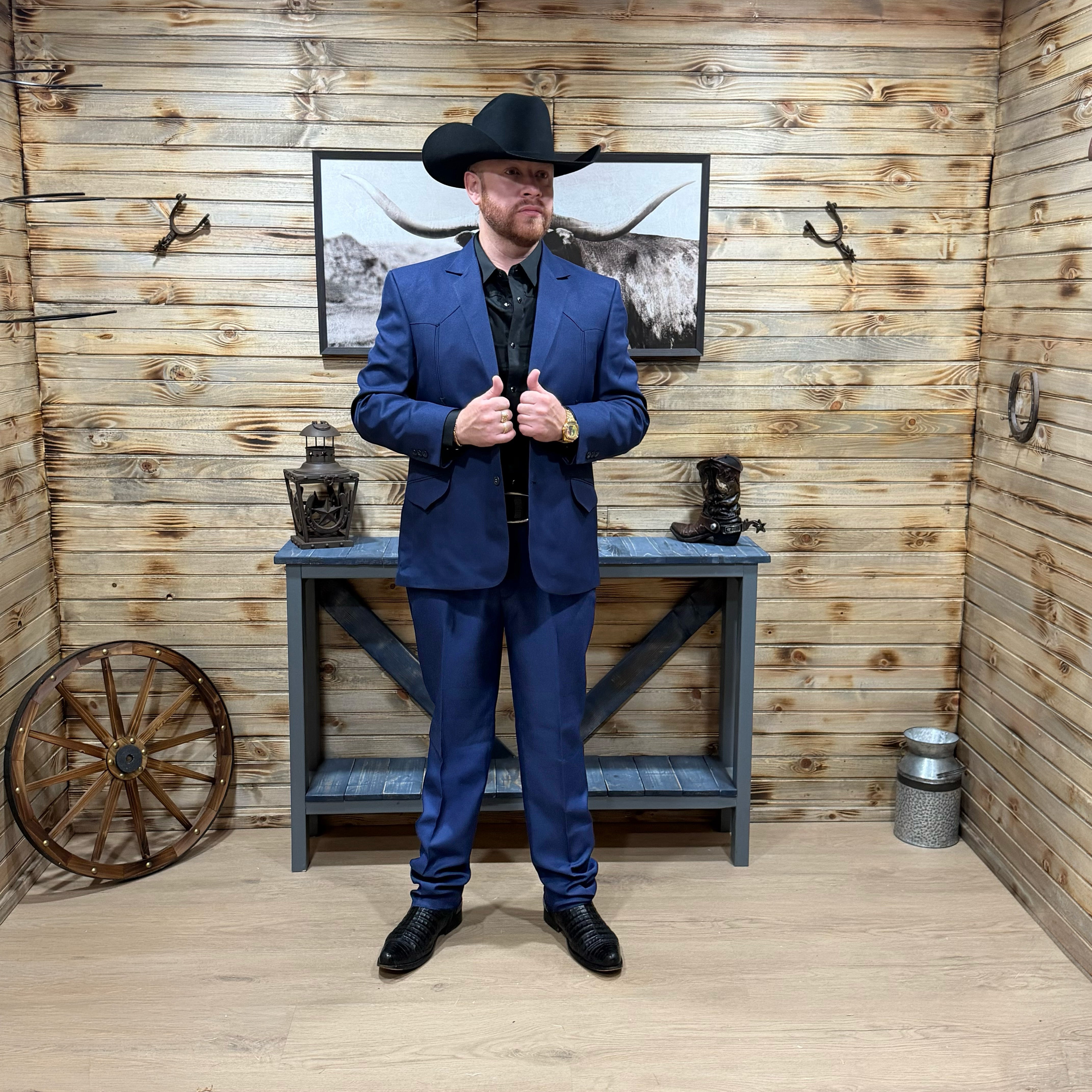 Traje Vaquero Campirano TL03 - Royal Blue