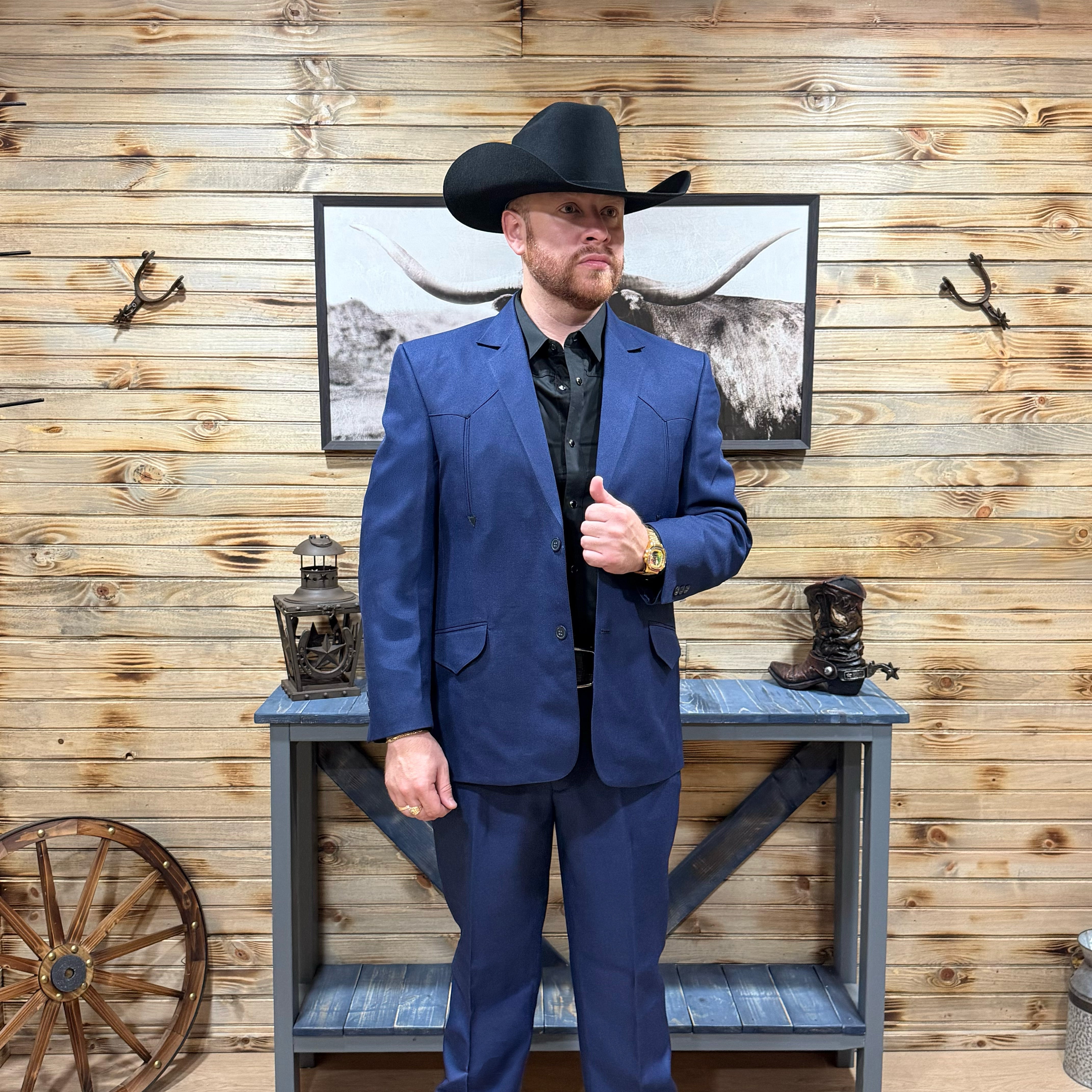 Traje Vaquero Campirano TL03 - Royal Blue