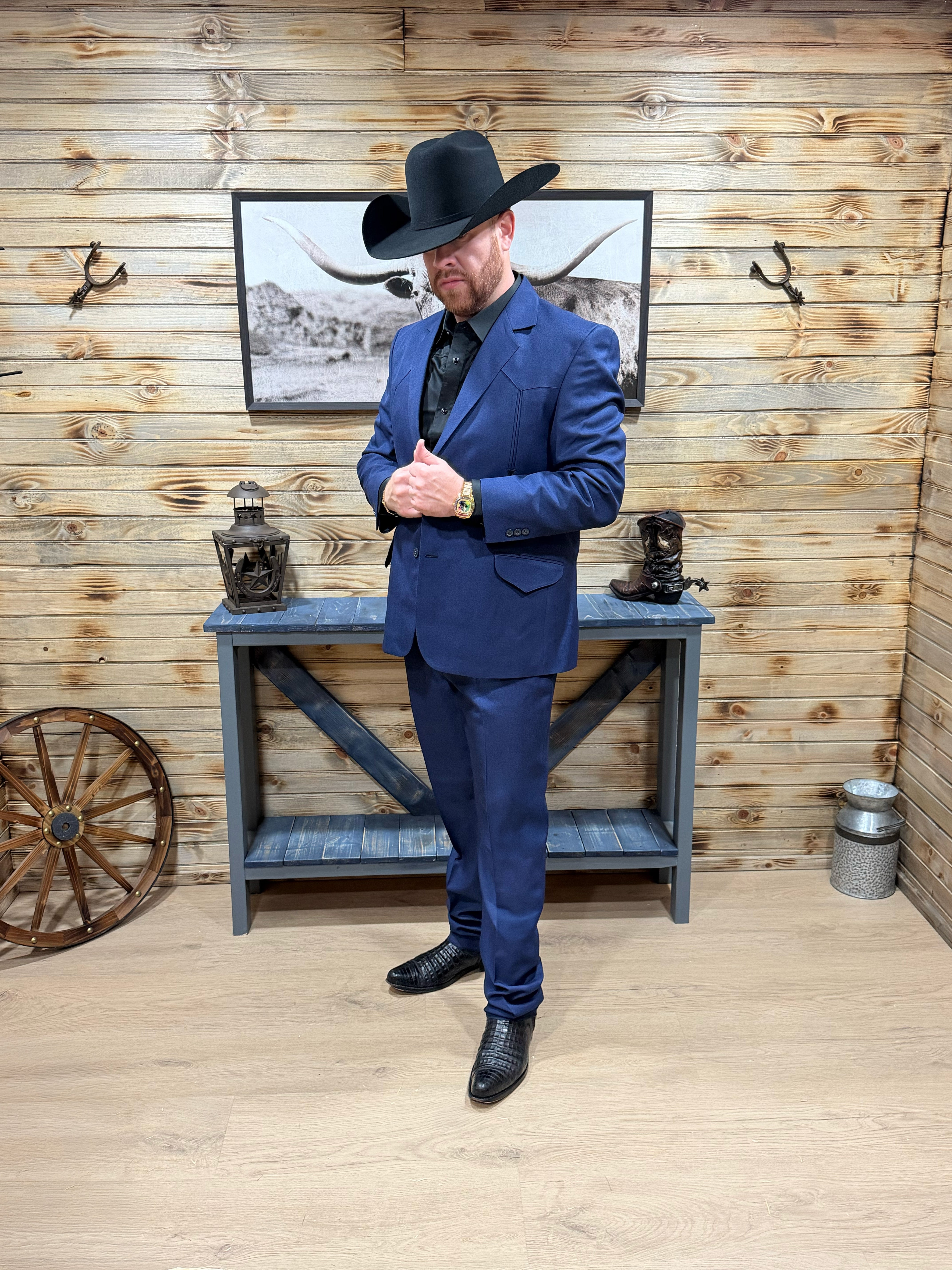 Traje Vaquero Campirano TL03 - Royal Blue