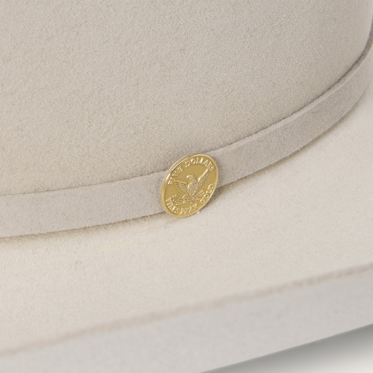 Stetson 100x The Golden Eagle Felt Hat 4 1/4" Brim - Silverbelly