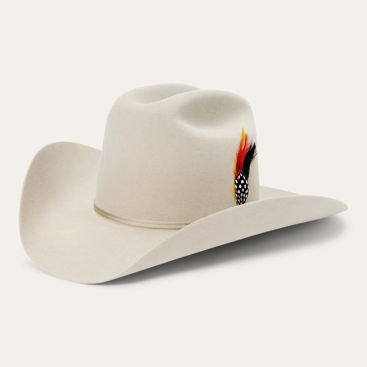 Stetson 6x Rancher Felt Hat  4" Brim - Silverbelly