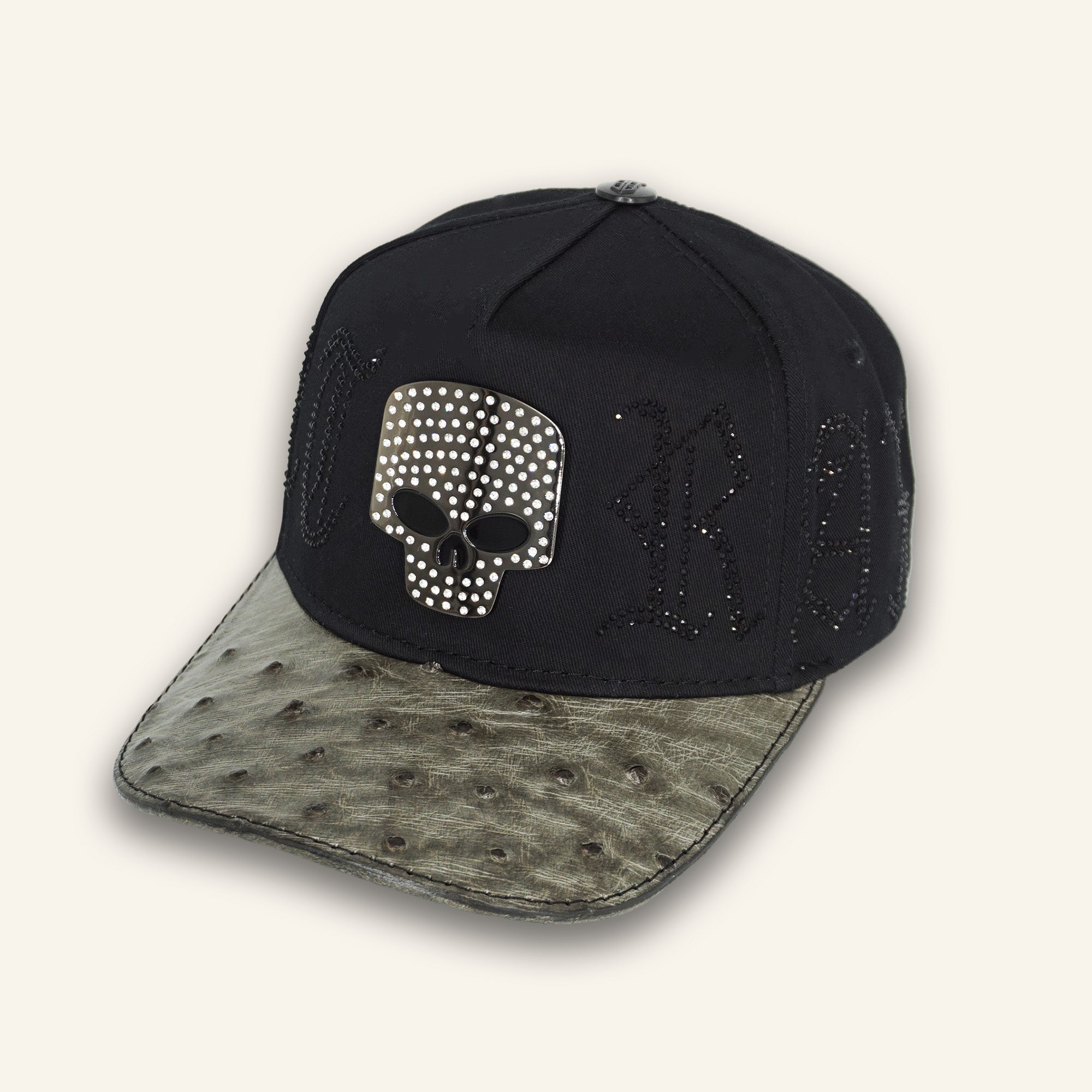 Bigg Boss Skull Black / Ostrich Grey Hat