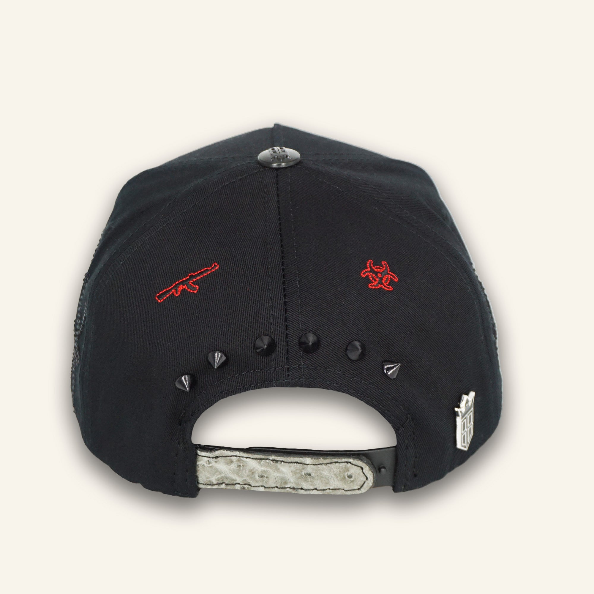 Bigg Boss Skull Black / Ostrich Grey Hat