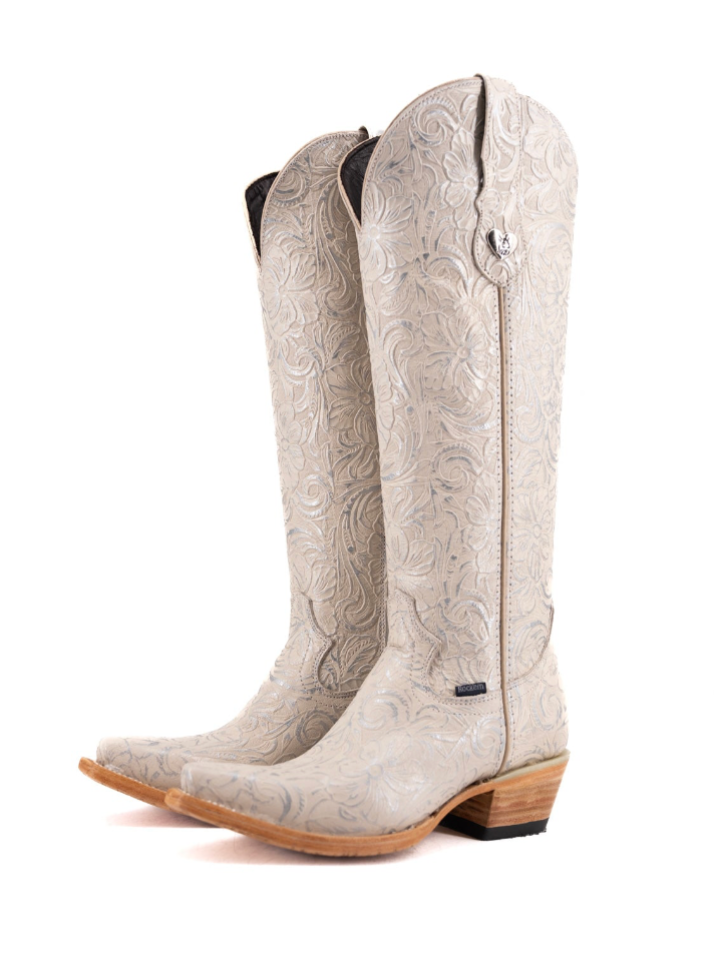 Rock'em Nancy Tall Snip Toe Cowgirl Boot 003 - Pearl