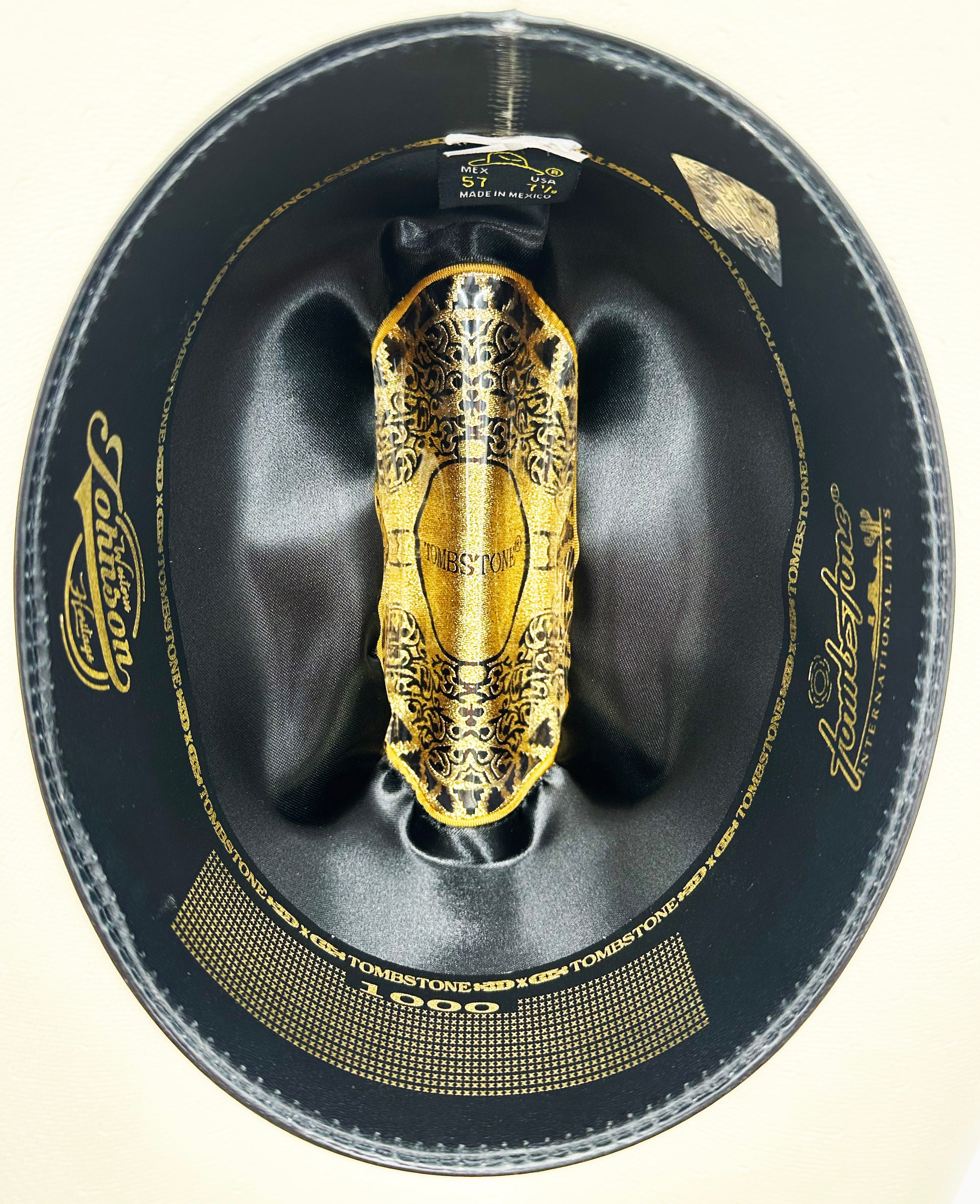 Sombrero Tombstone 1,000x Johnson (Copa Alta) 3 1/2" Brim