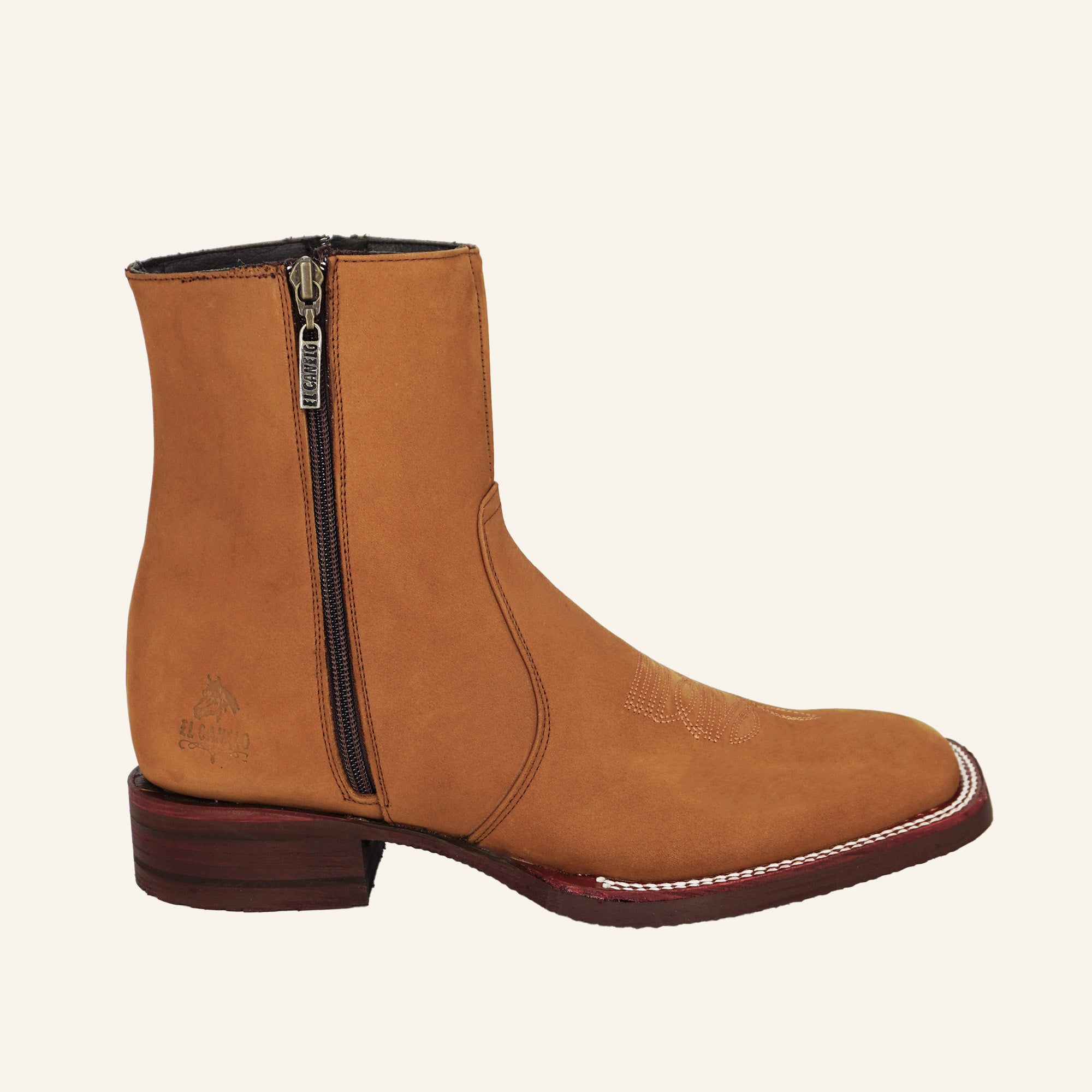 El Canelo Botin Leon Square Toe - Buck Topo