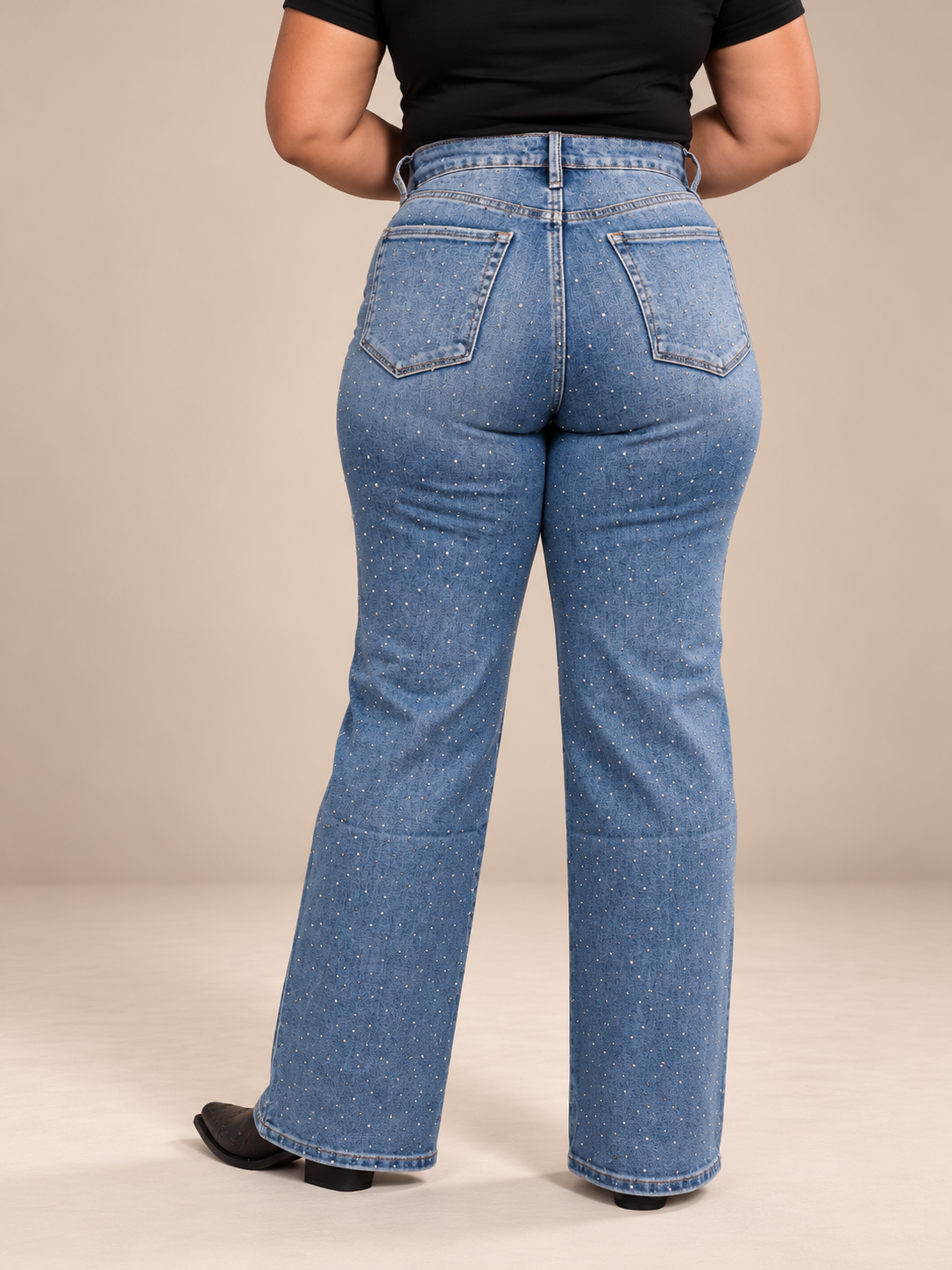 Women's High Rise Classic Straight Jean TZ1033 - Light Wash