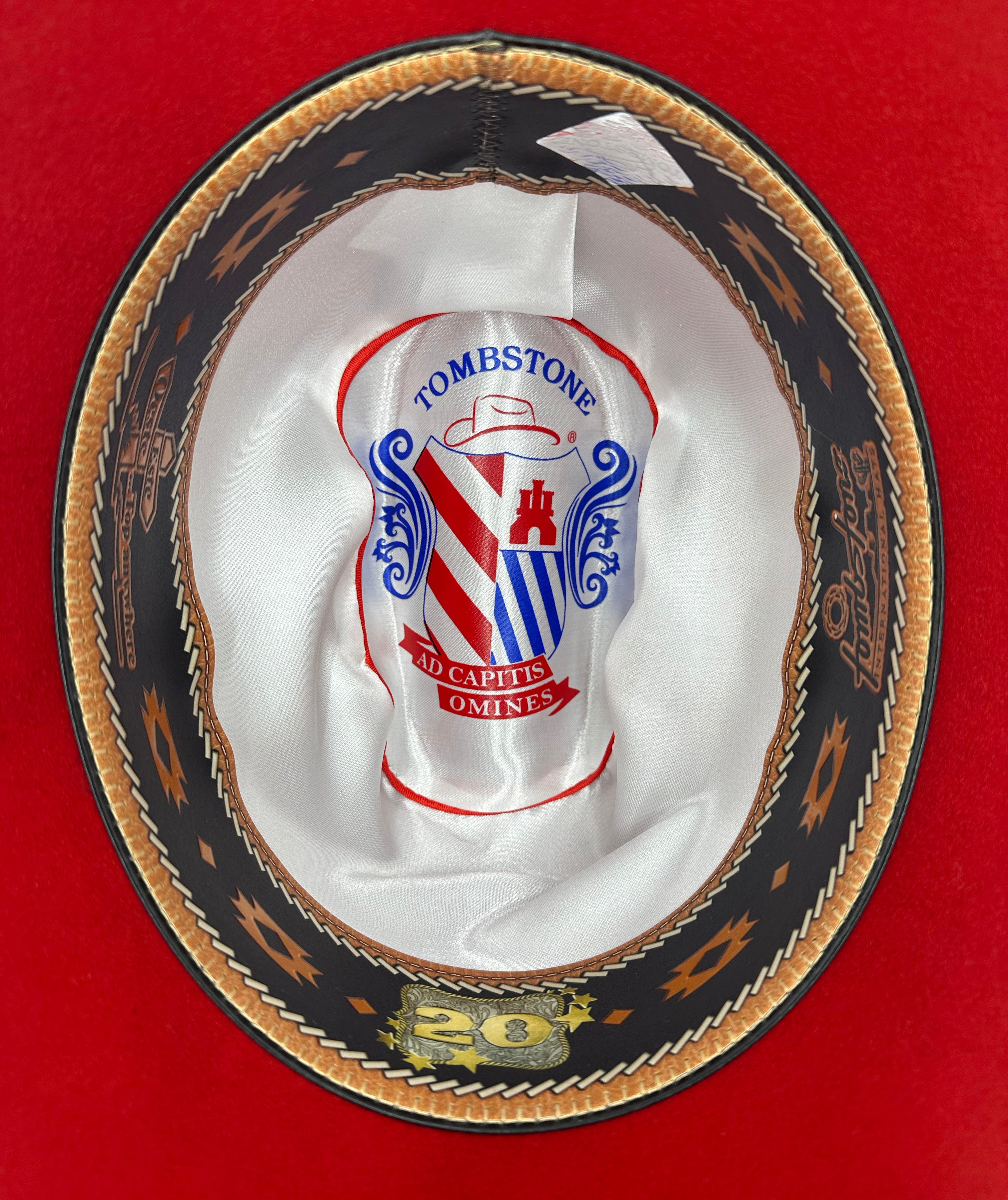 Tombstone 20x Este Oeste Wool Hat  - Red