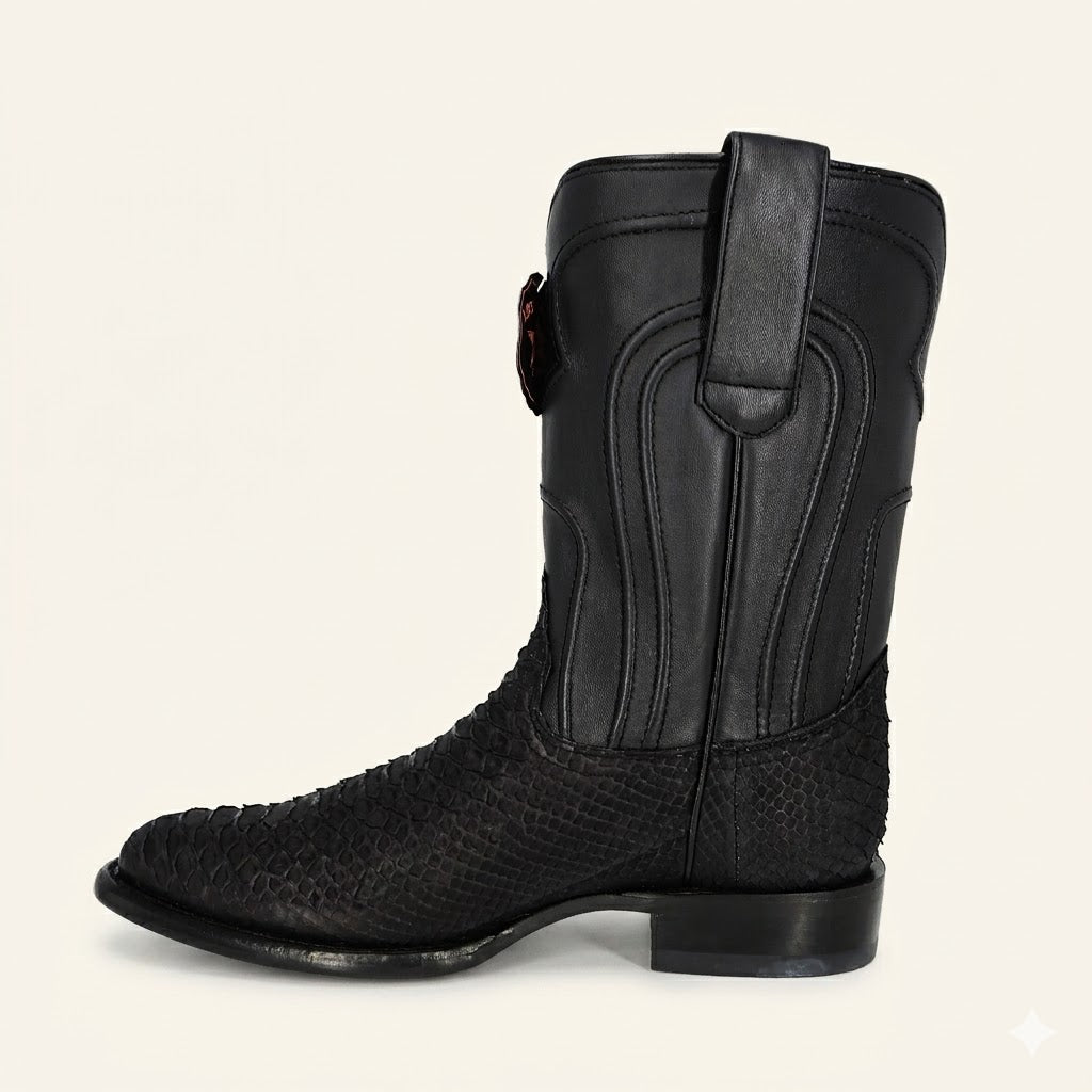 Los Altos Boots Roper Python 69N5705 - Nobuck Black