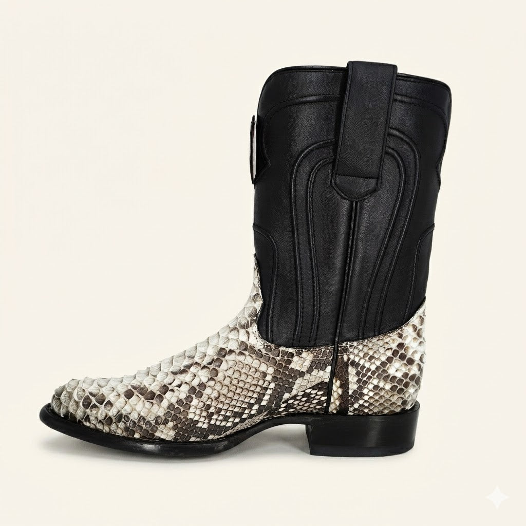 Los Altos Boots Roper Python 69N5749 - Nobuck Natural