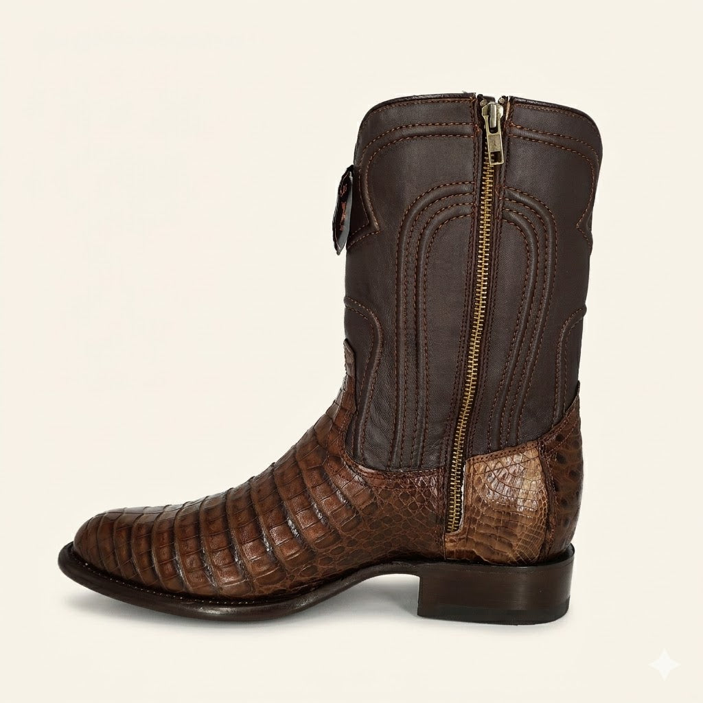 Los Altos Boots Roper Caiman Belly 69Z8207 - Brown