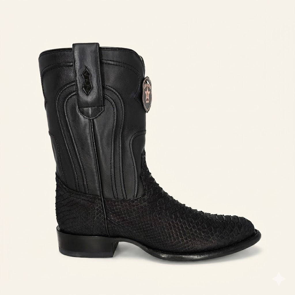 Los Altos Boots Roper Python 69N5705 - Nobuck Black