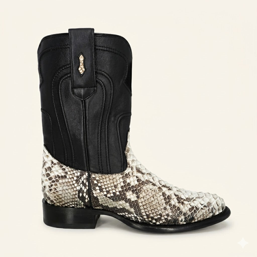 Los Altos Boots Roper Python 69N5749 - Nobuck Natural