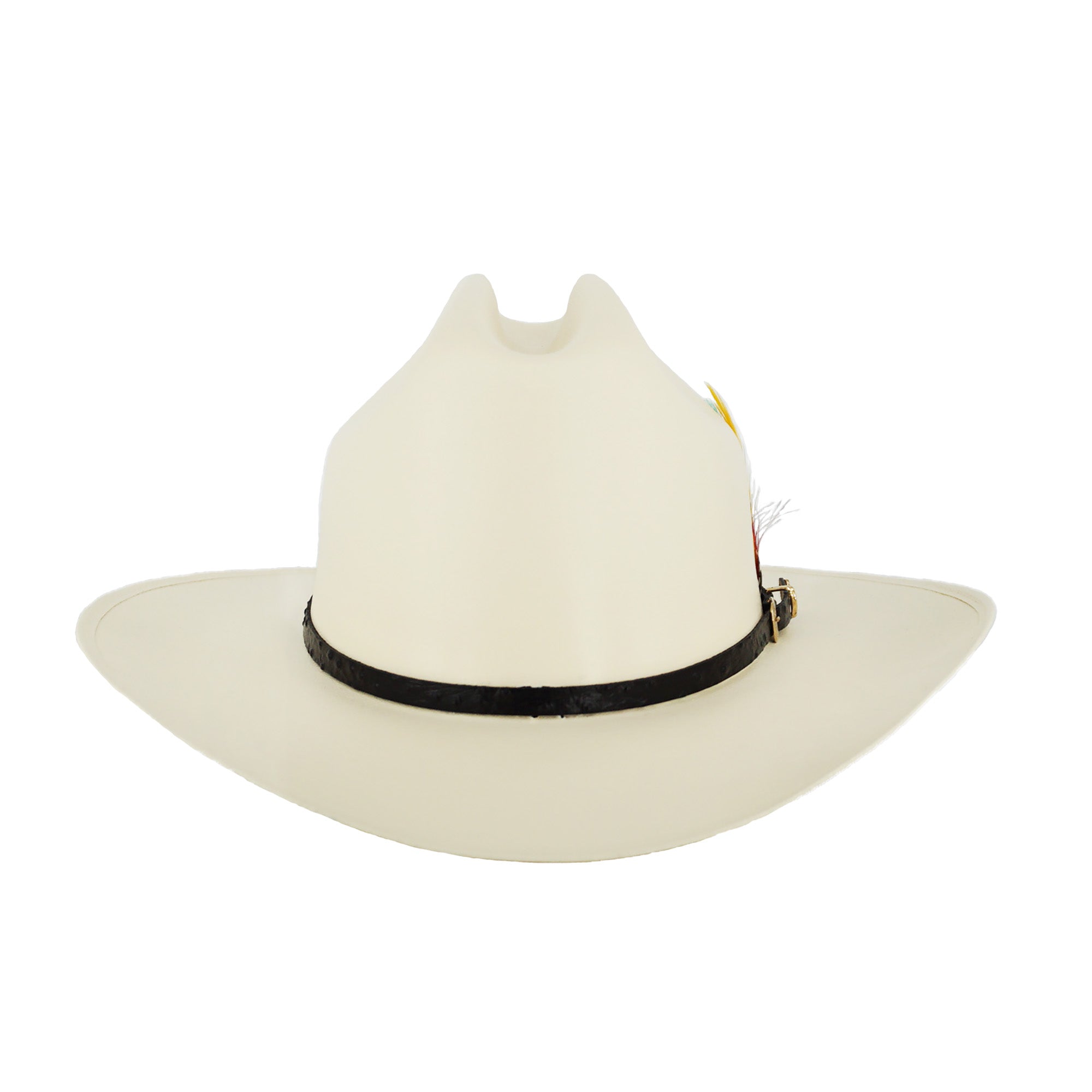 White Diamond 100x San Judas Staw Hat  3" Brim