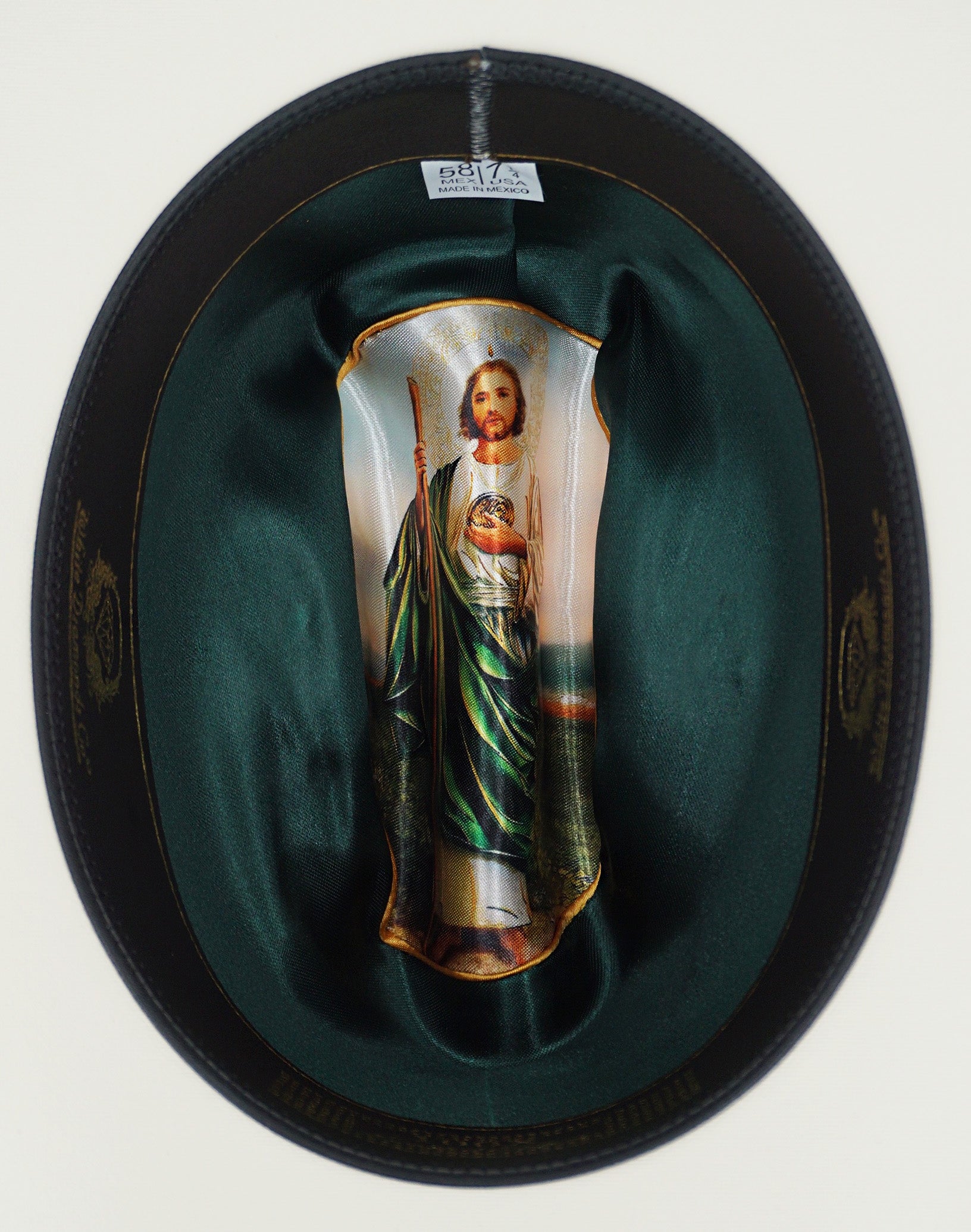 White Diamond 100x San Judas Staw Hat  3" Brim