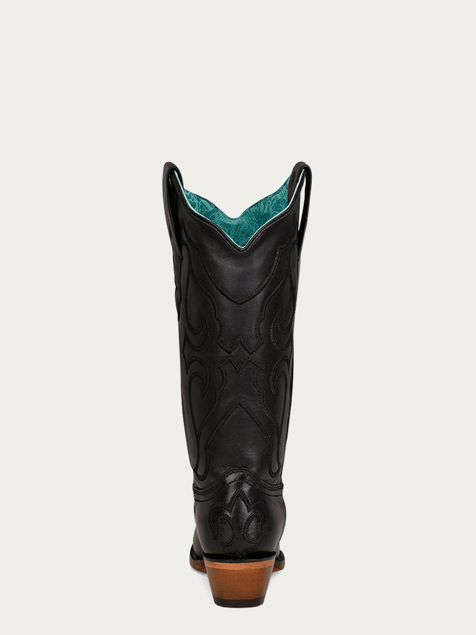 Corral Women's Boot Snip Toe Z5072 Stitch Pattern & Inlay Pullstraps - Black