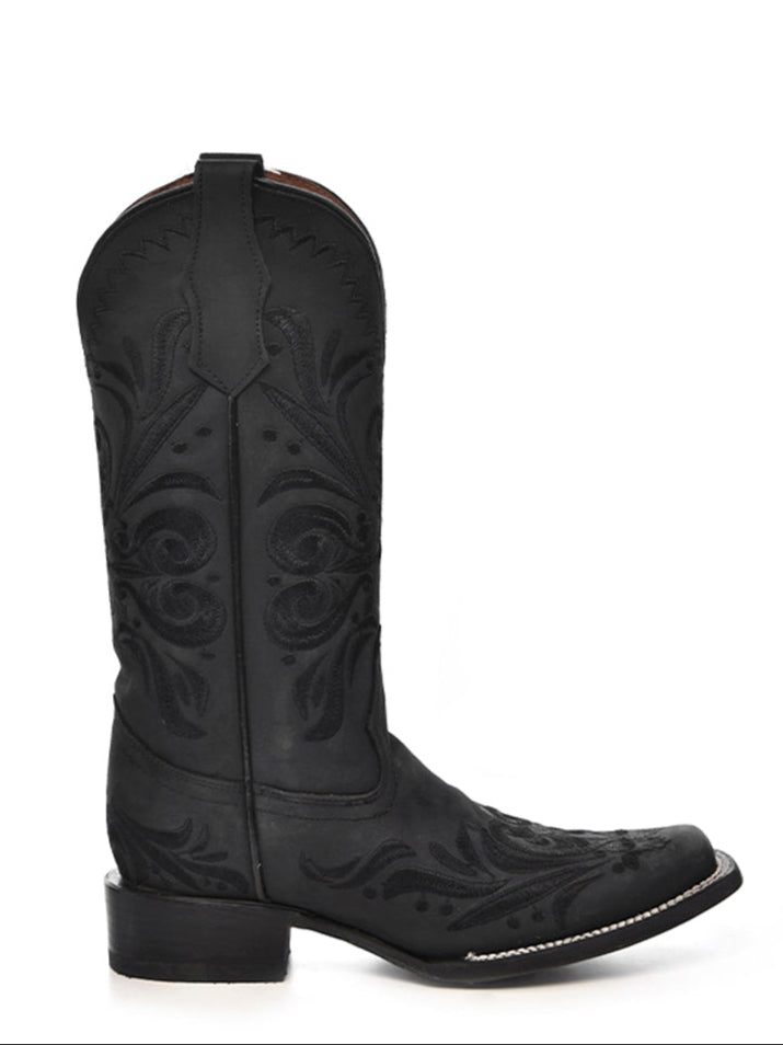 Circle G Women's Black Embroidery Boot L5464