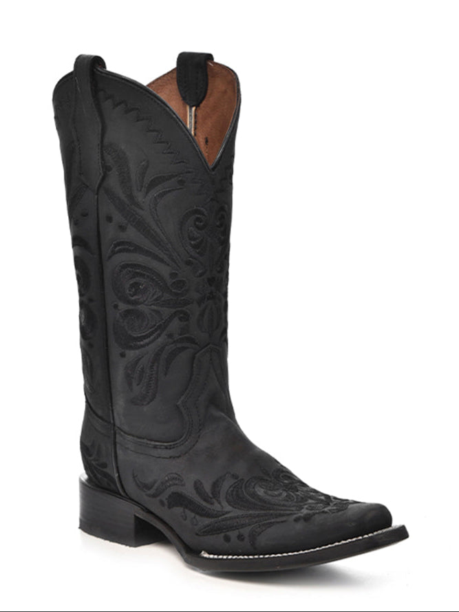 Circle G Women's Black Embroidery Boot L5464