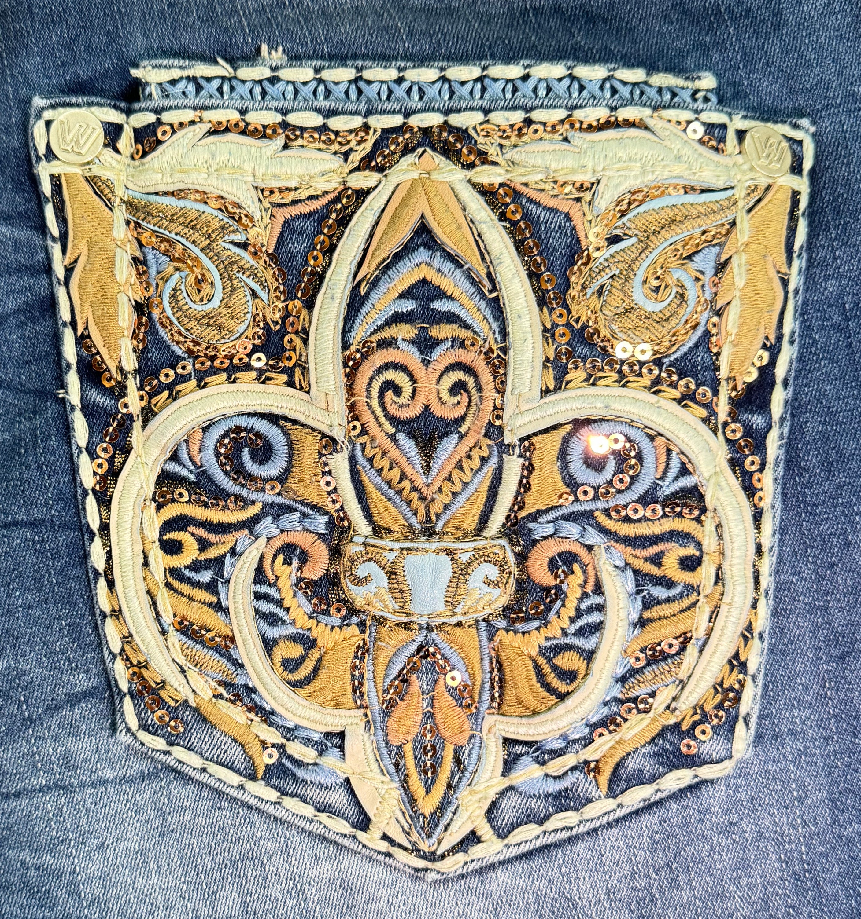 Western Blue Women's Bootcut Jeans W214-PB33 - Blue