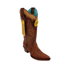 Load image into Gallery viewer, Women’s Corral Boots Z5088 Embroidery &amp; Studs - Tan
