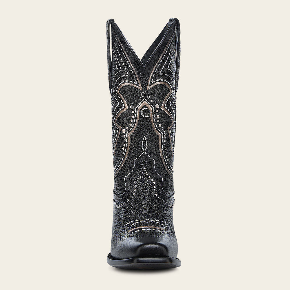 Cuadra Women's Laser & Embroidery Square Toe CU991 - Dubai Gold