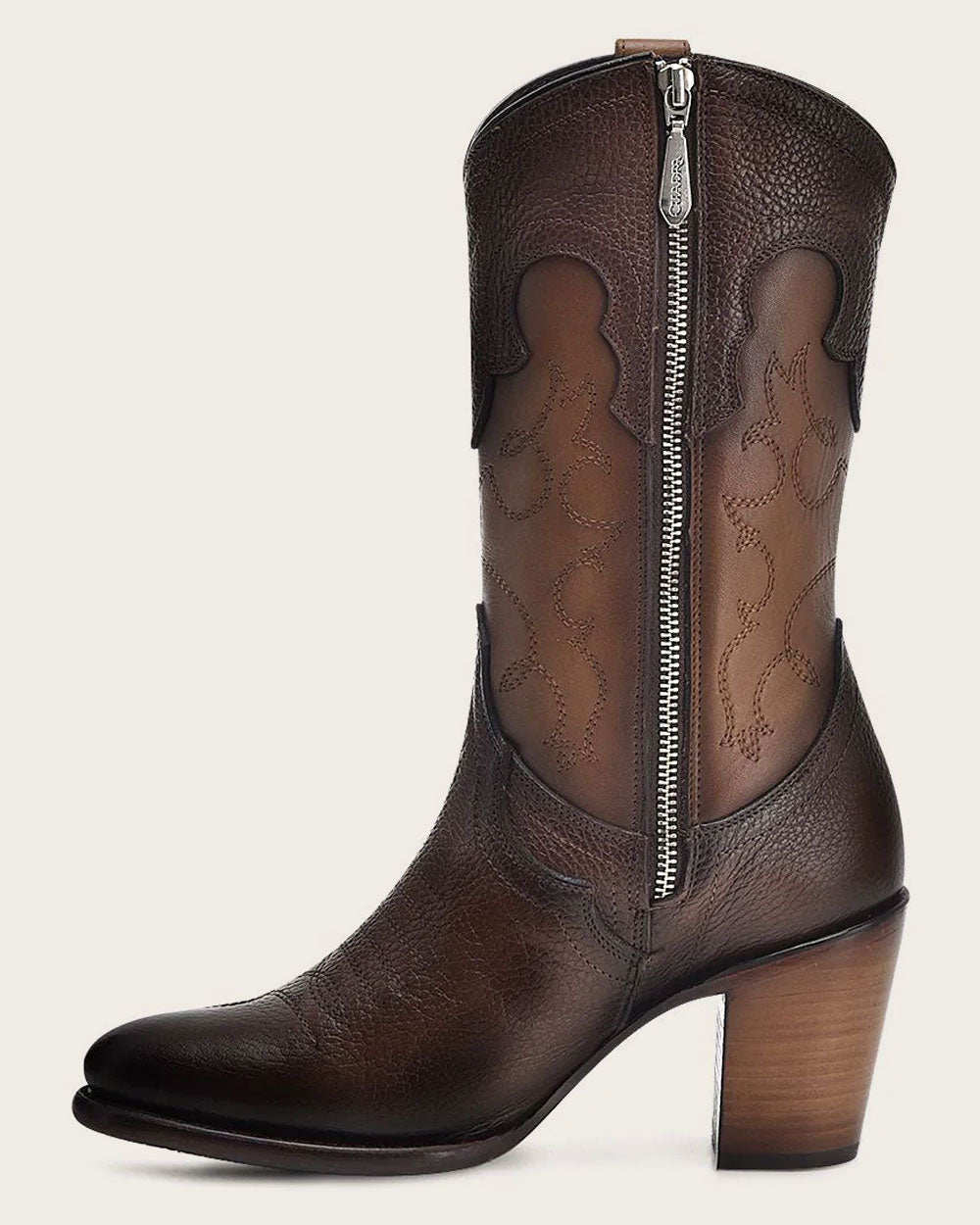 Cuadra Women's Embroidery & Studs Snip Toe CU769 - Santana Miel