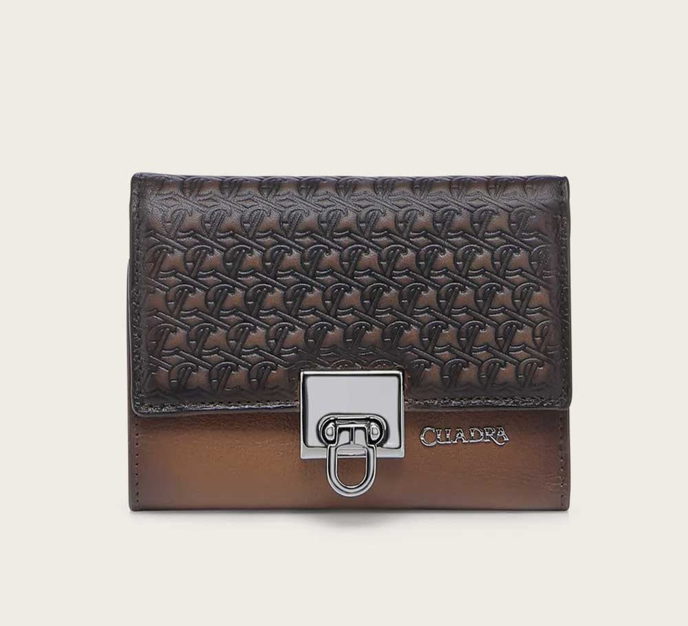 Cuadra Men's Chocolate Laser Wallet DU670